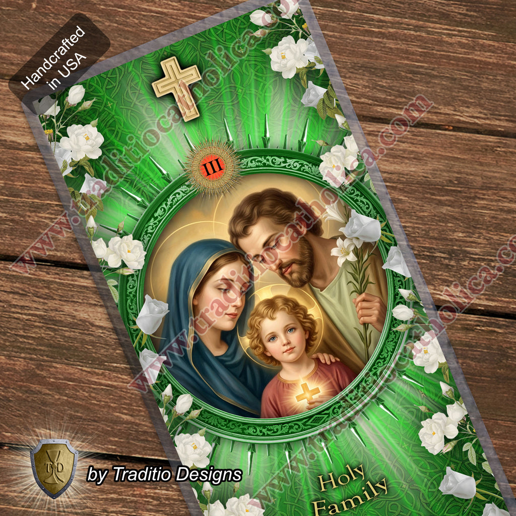 Holy Family Relic Prayer Card | Family Protection & Healing | Catholic Holy Relic Card | 3rd Class Relic