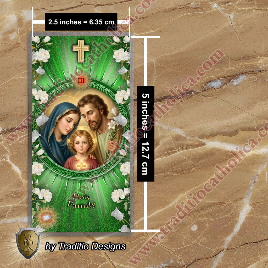 Holy Family Relic Prayer Card | Family Protection & Healing | Catholic Holy Relic Card | 3rd Class Relic