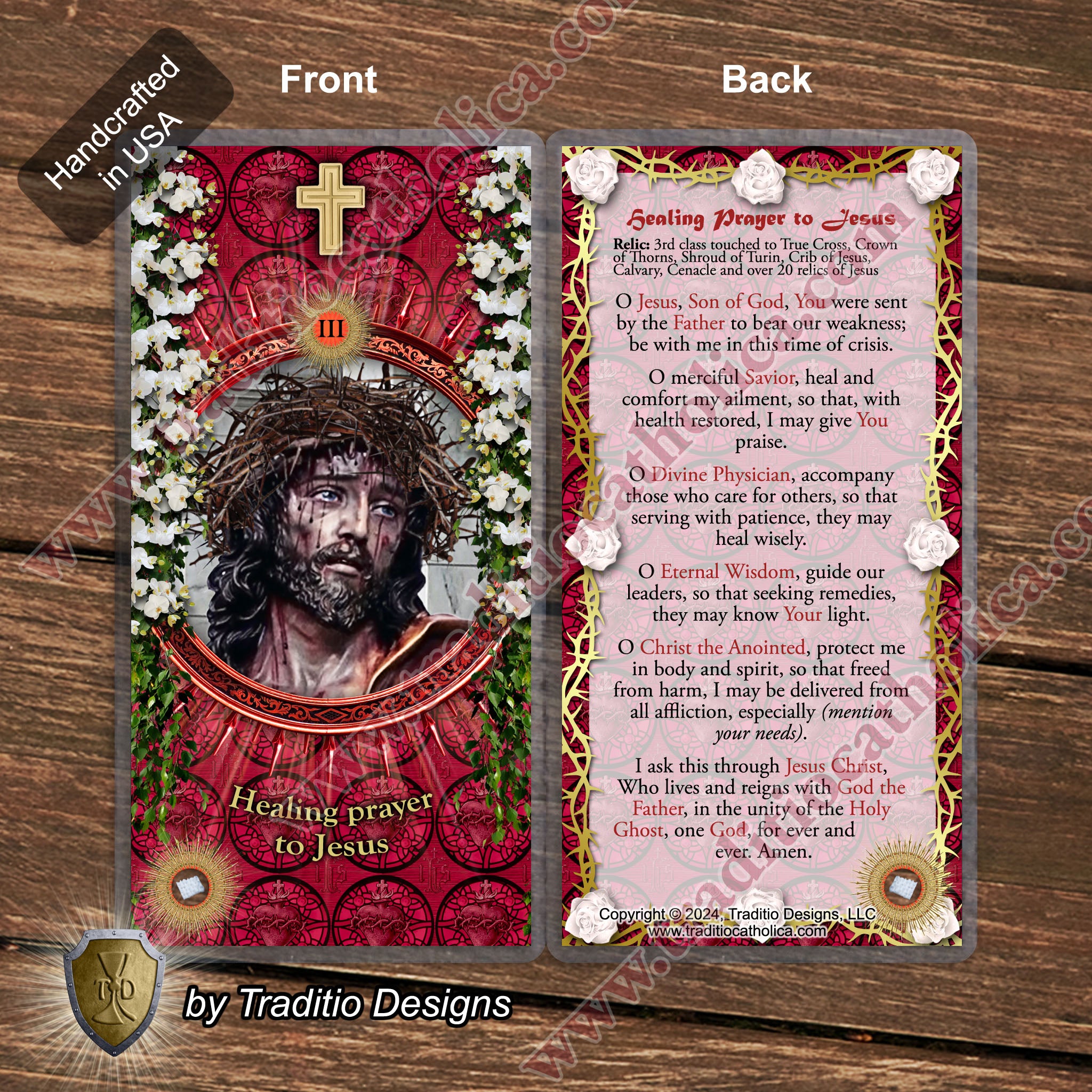 Jesus Christ Relic Anointing Oil | Touched to 20+ Relics of His Life & Passion | Oil or Card Set