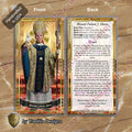 Bl. Fulton J. Sheen Prayer Card | Infant Health, Heart Relief & Broadcasters | Laminated Episcopal Portrait Design