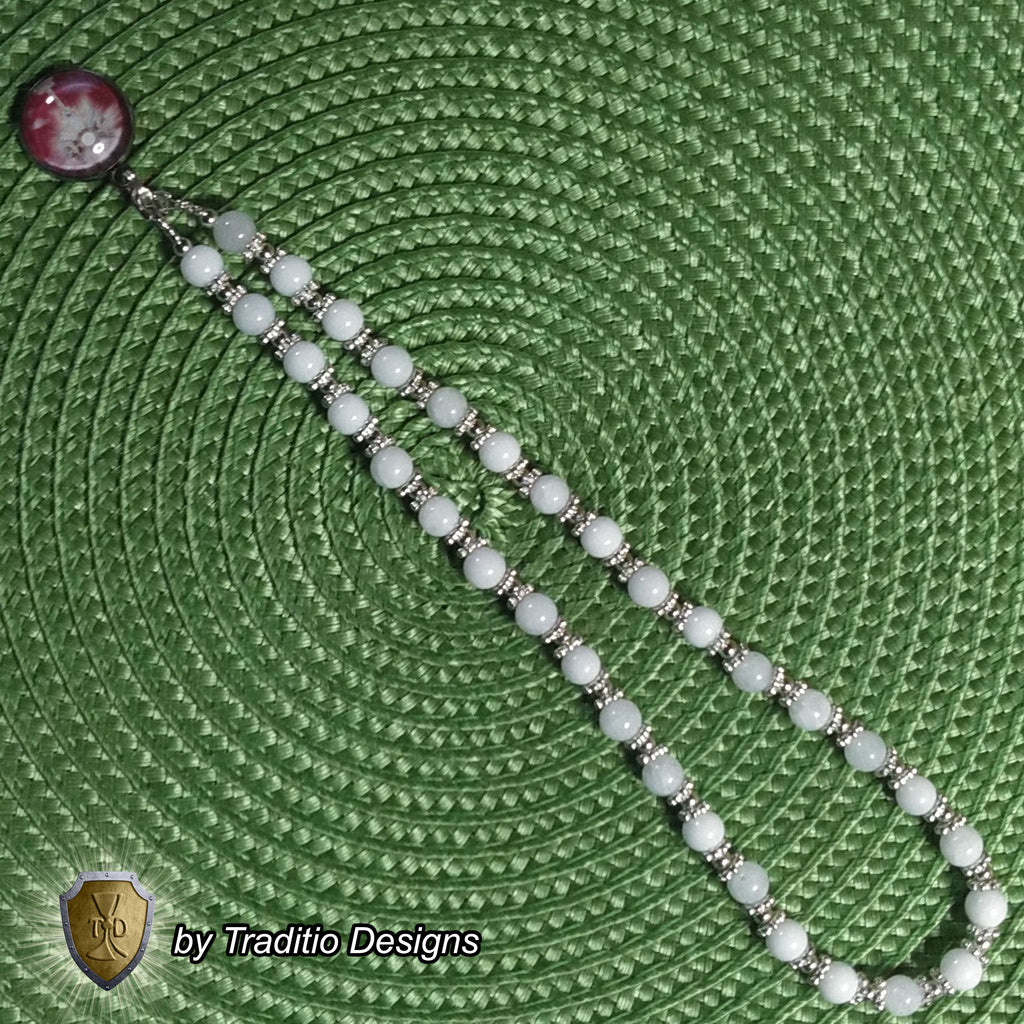 Most Blessed Sacrament Limited Edition Majestic Relic Chaplet | Healing of Mind, Body & Spirit | Alabaster Stones | 3rd Class Relic of Christ's Life & Passion | Includes Instruction Prayer Card