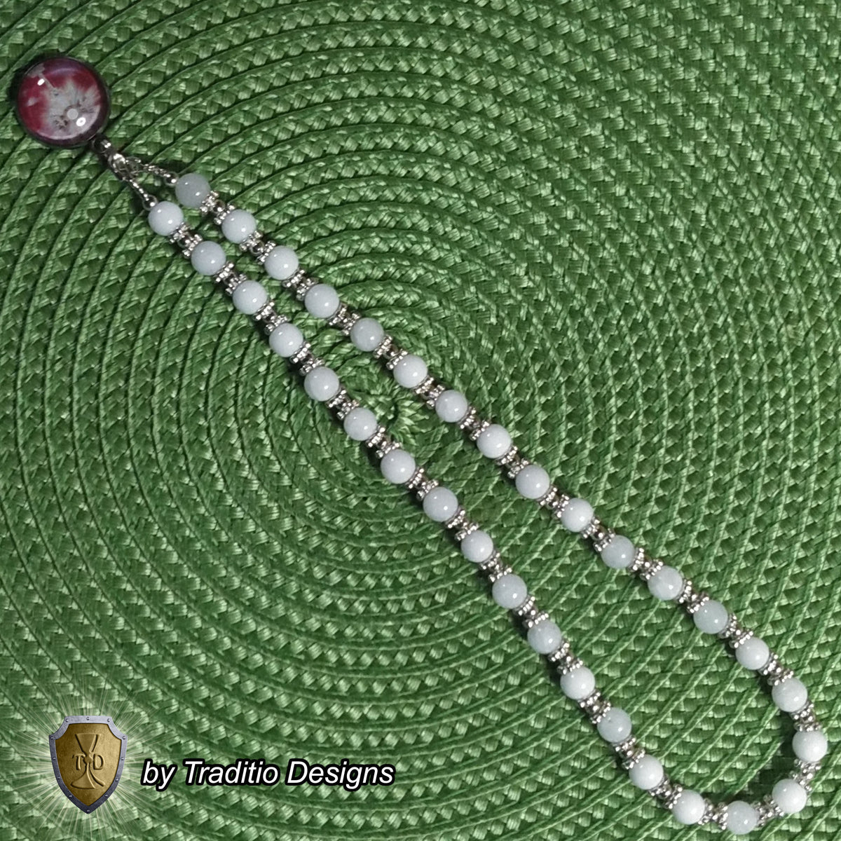 Most Blessed Sacrament Limited Edition Majestic Relic Chaplet | Healing of Mind, Body & Spirit | Alabaster Stones | 3rd Class Relic of Christ's Life & Passion | Includes Instruction Prayer Card
