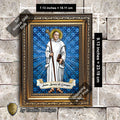 St. Bruno of Cologne Framed Print (Full Stained Glass) Patron of Spiritual Oppression - 15 Framing Options