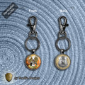 St. Michael Police Officer Two-Sided Keychain | Double-Glass Edition | Patron of Law Enforcement | Handcrafted Gift