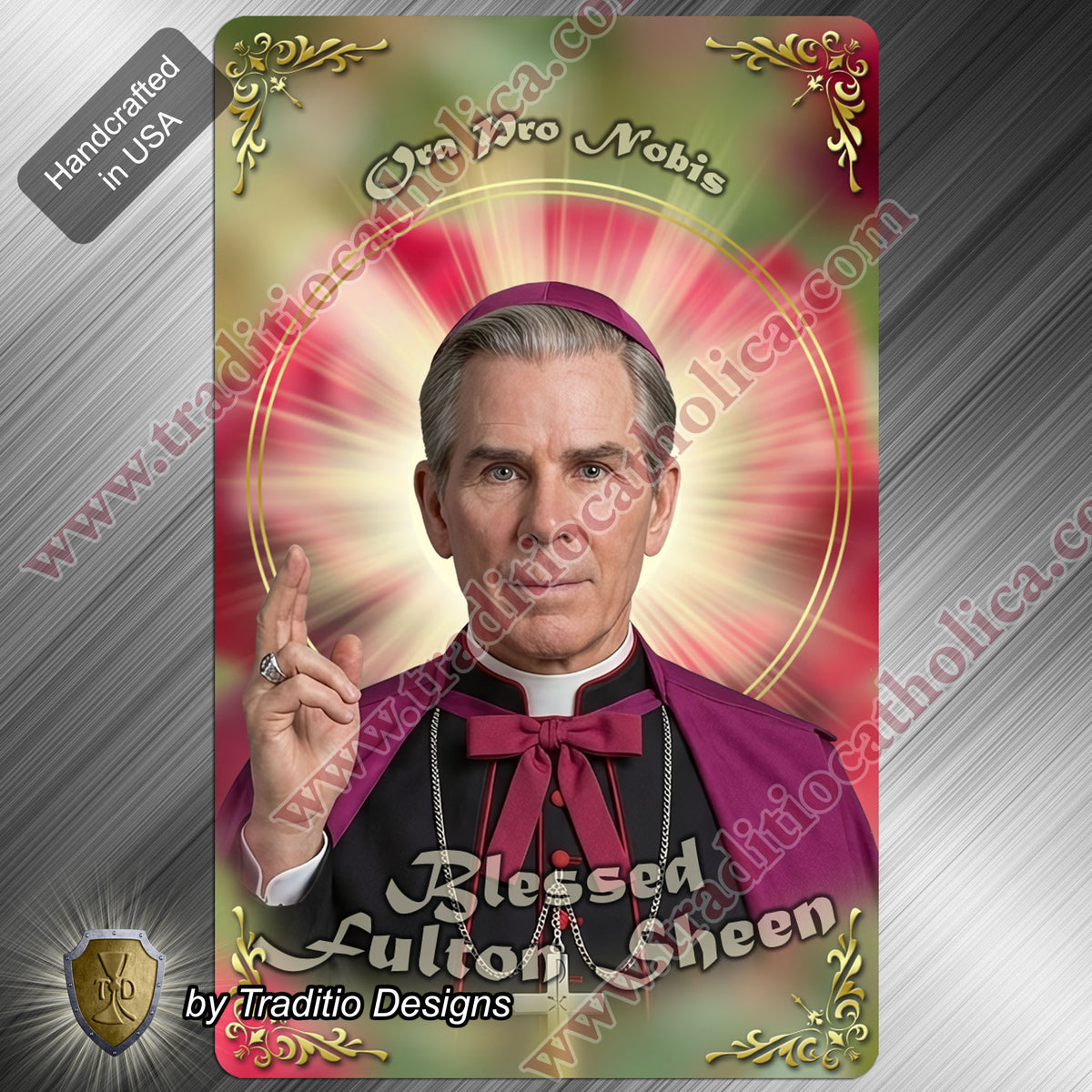 Bl. Fulton J. Sheen Flexible Rectangular Magnet | Face Design Edition | 2.5 x 4-inch Devotional Art