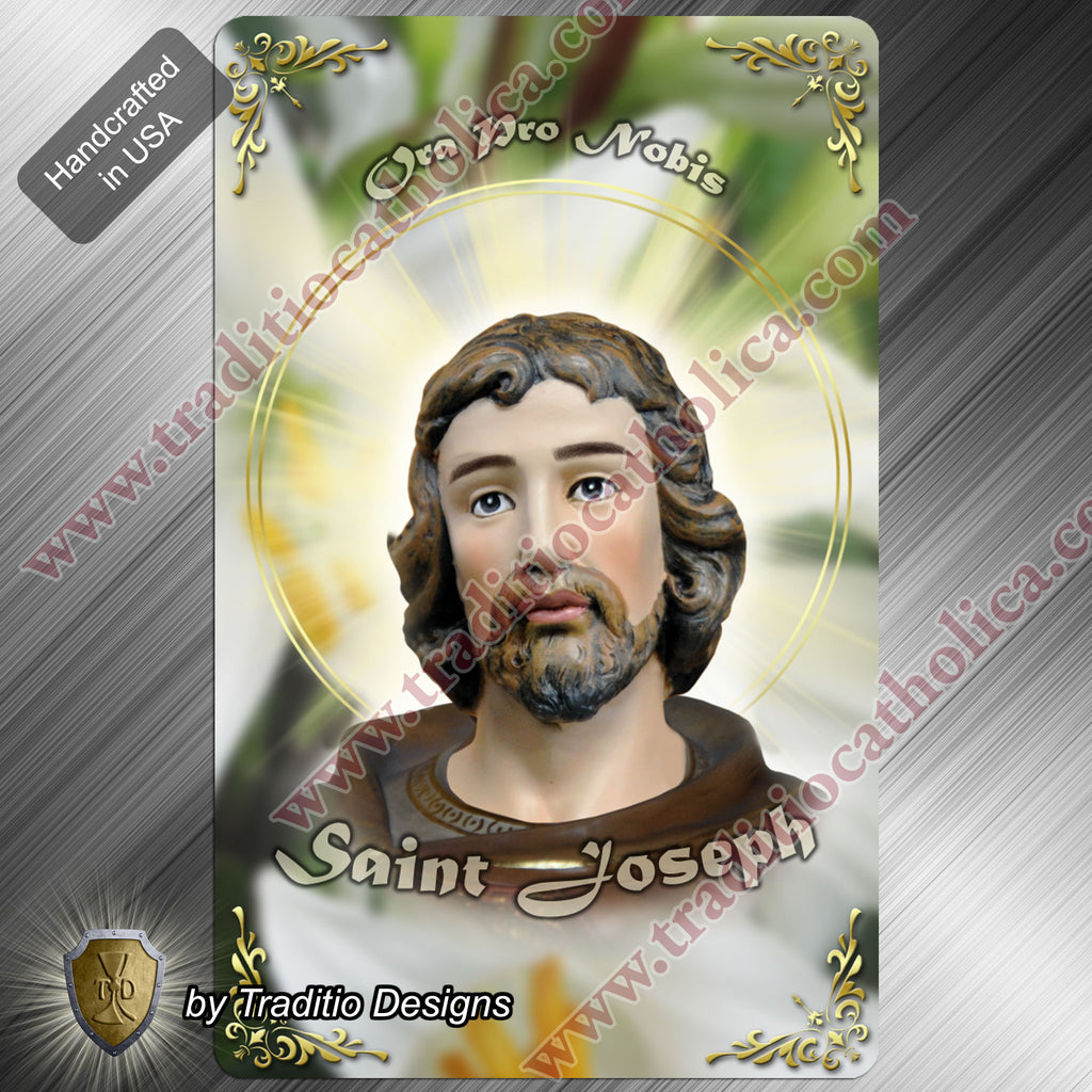St. Joseph Flexible Rectangular Magnet | Face Design Edition | 2.5 x 4-inch Devotional Art
