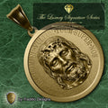 The Holy Face Medal 18K Gold Plated Pendant & 5mm Curb Chain | The Stronghold | Traditio Designs Exclusive