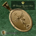 The St. Michael Medal 18K Gold Plated Pendant | The Battle | Traditio Designs Exclusive