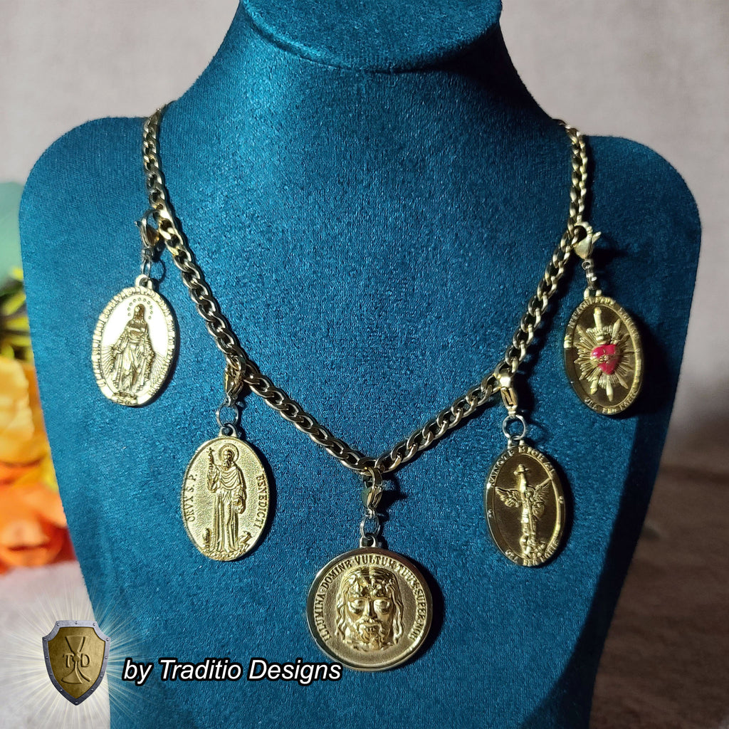 The Ultimate Shield 18K Gold Plated 5-Medal Set | The Medal Restoration Project | Traditio Designs Exclusive