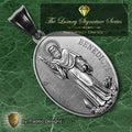 The St. Benedict Medal 18K White Gold Plated Pendant | The Deliverance | Traditio Designs Exclusive (Copy)