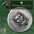 The Holy Face Medal 18K White Gold Plated Pendant | The Attack | Traditio Designs Exclusive