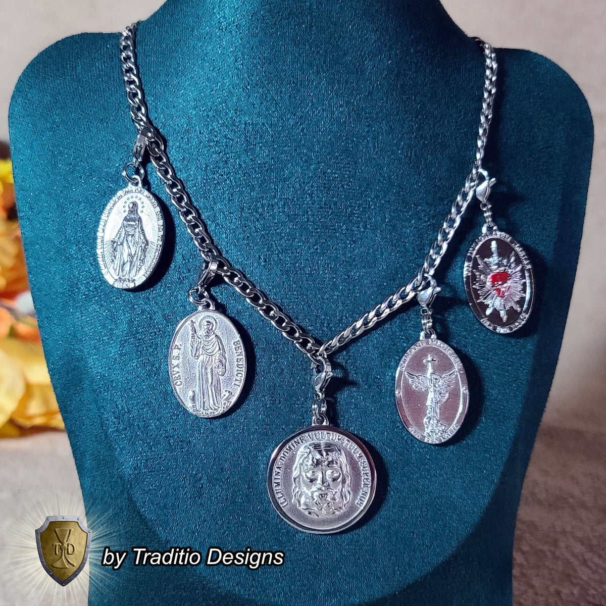 The Ultimate Shield 18K White Gold Plated 5-Medal Set | The Medal Restoration Project | Traditio Designs Exclusive