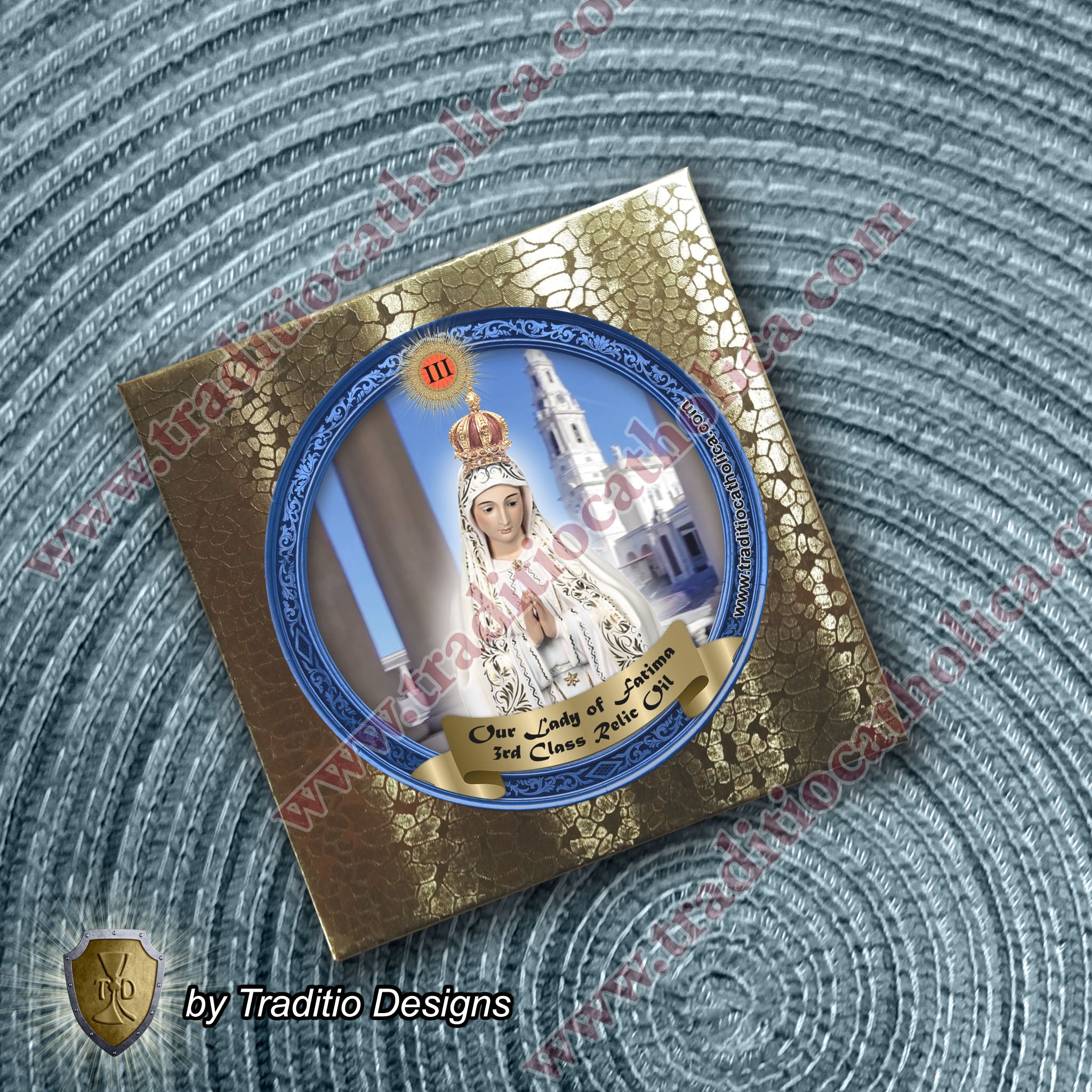 Our Lady of Fatima Relic Anointing Oil | Touched to 9 Blessed Mother Relics | Oil or Card Set