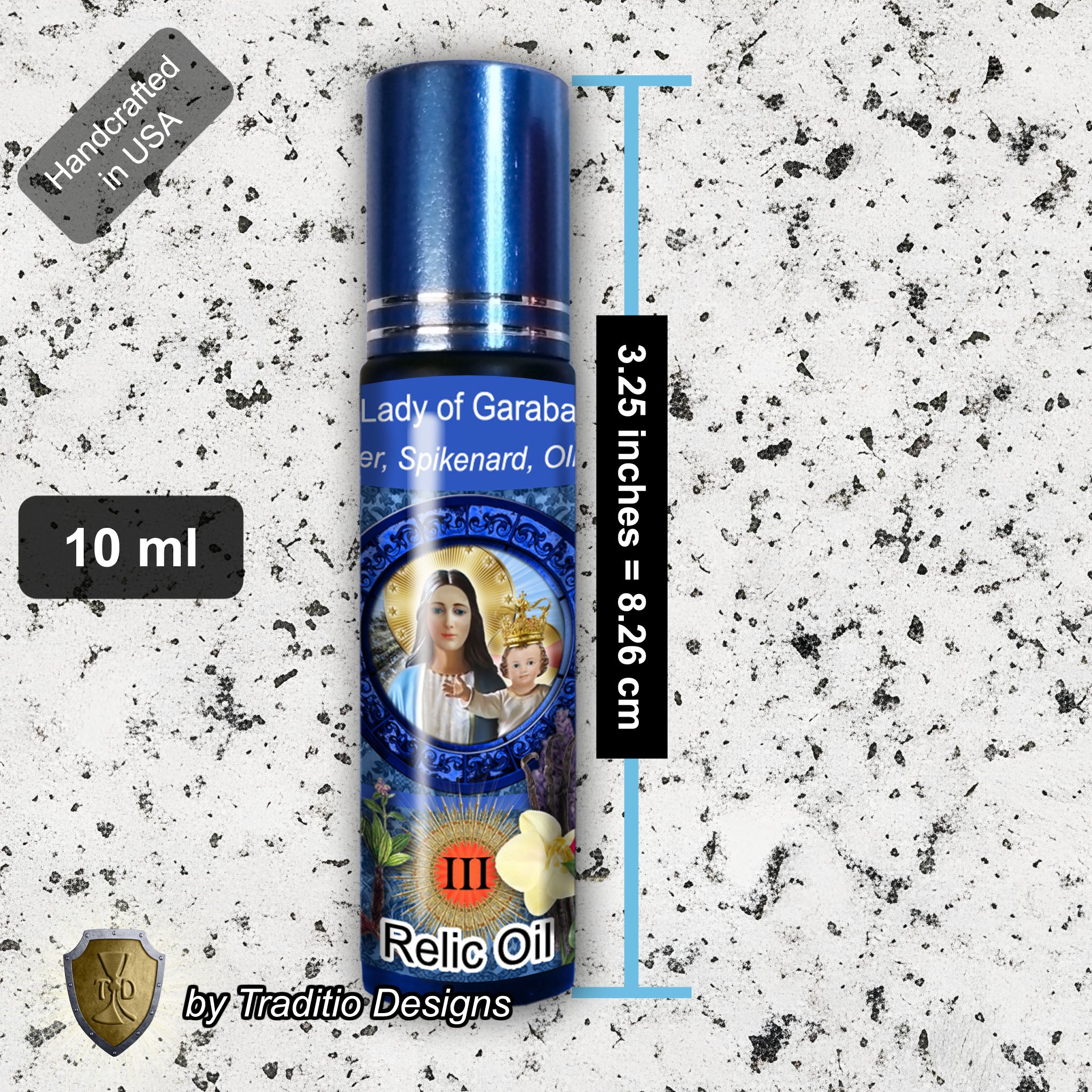 Our Lady of Garabandal Relic Anointing Oil | Touched to 9 Blessed Mother Relics | Oil or Card Set