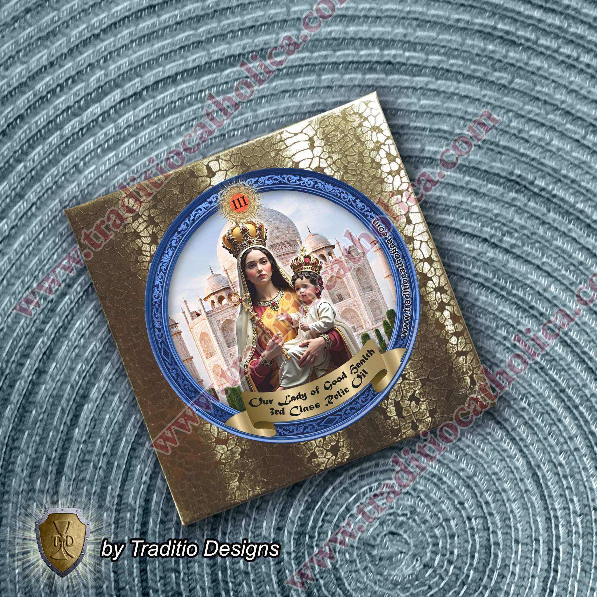 Our Lady of Good Health Relic Anointing Oil | Touched to 9 Blessed Mother Relics | Oil or Card Set