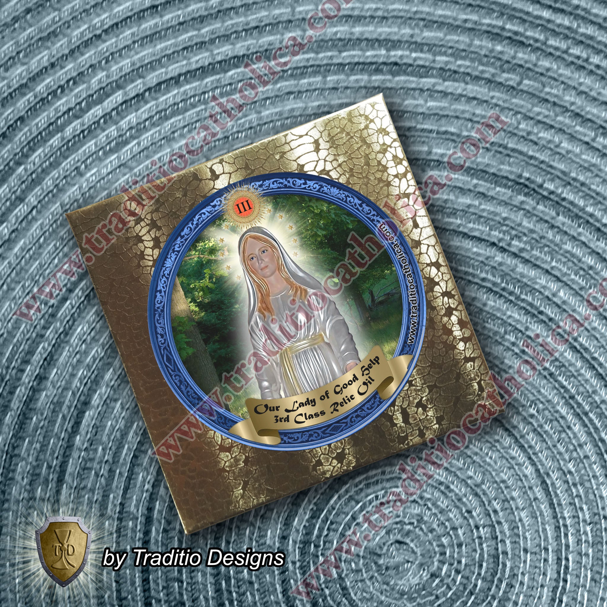Our Lady of Good Help Relic Anointing Oil | Touched to 9 Blessed Mother Relics | Oil or Card Set