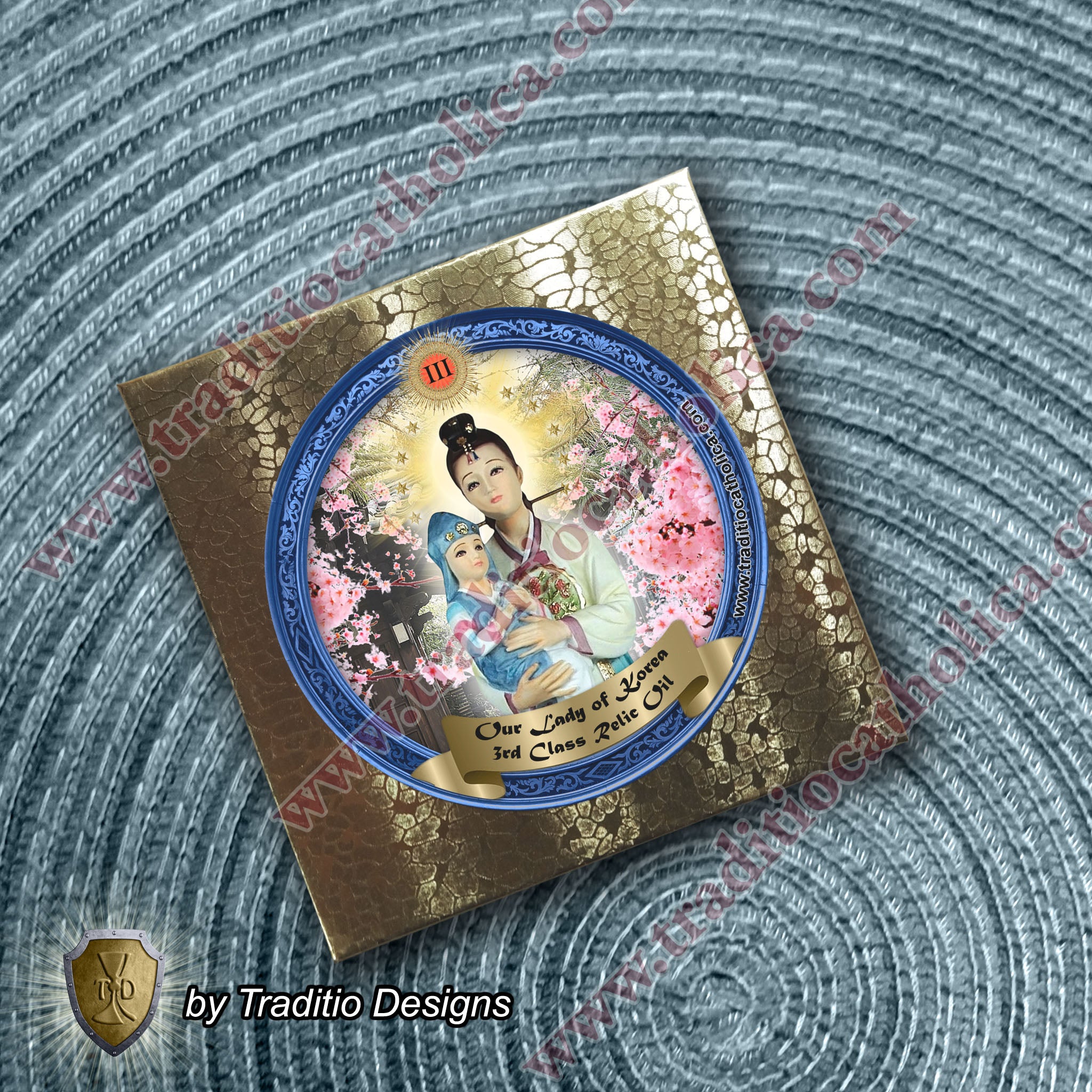 Our Lady of Korea Relic Anointing Oil | Touched to 9 Blessed Mother Relics | Oil or Card Set