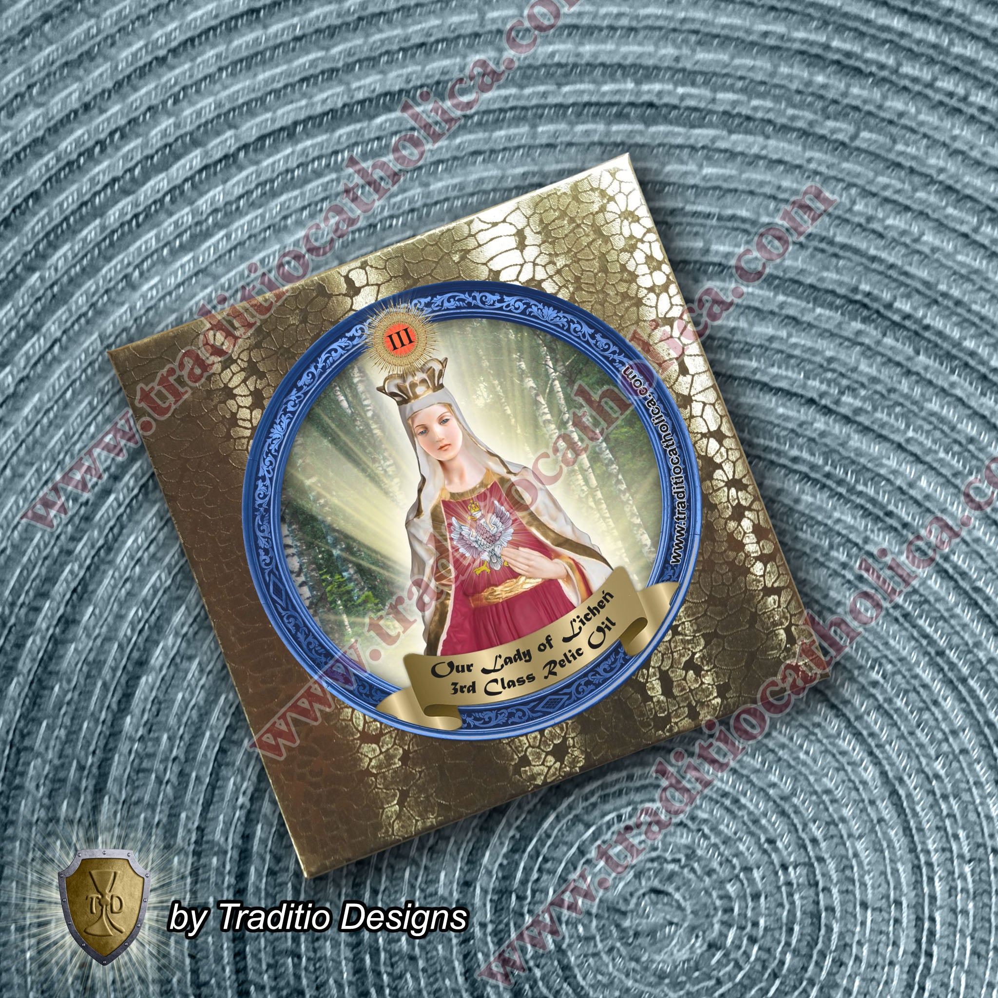 Our Lady of Lichen Relic Anointing Oil | Touched to 9 Blessed Mother Relics | Oil or Card Set