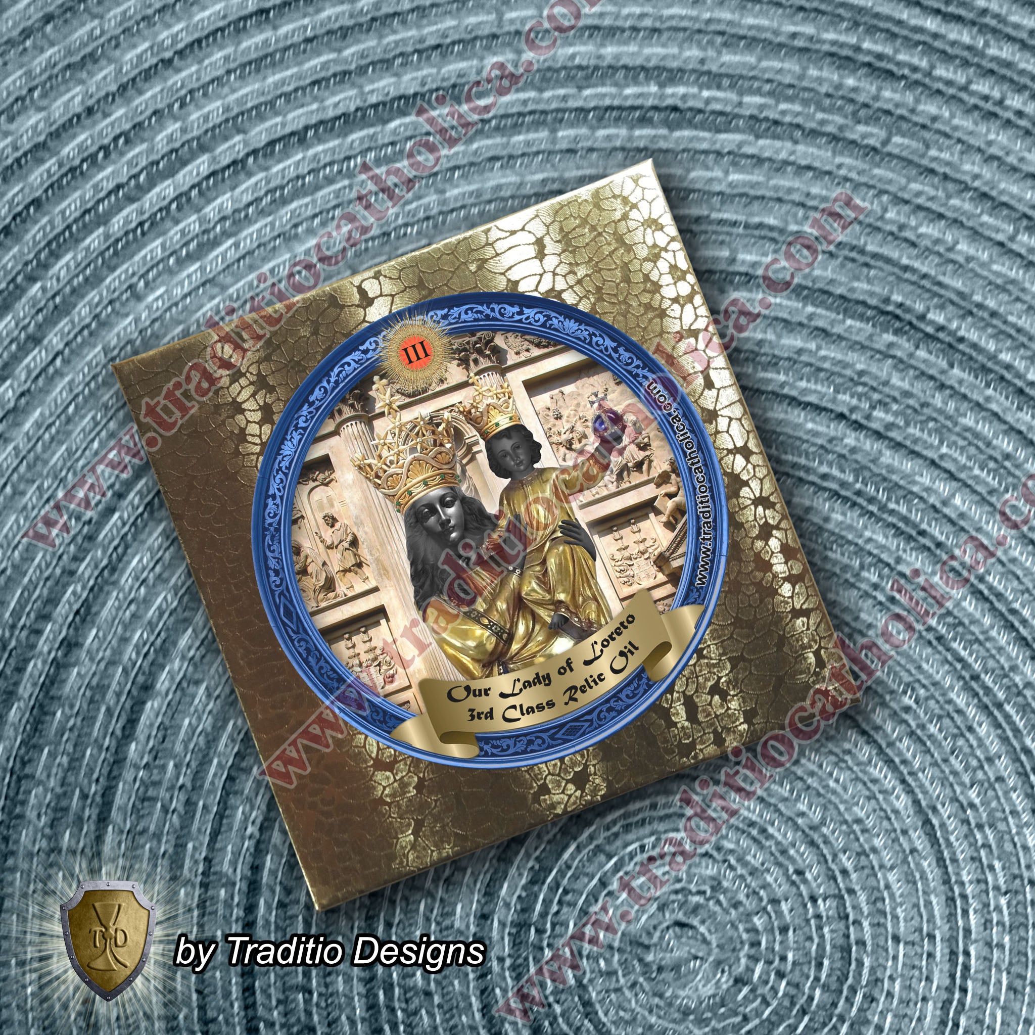 Our Lady of Loreto Relic Anointing Oil | Touched to 9 Blessed Mother Relics | Oil or Card Set