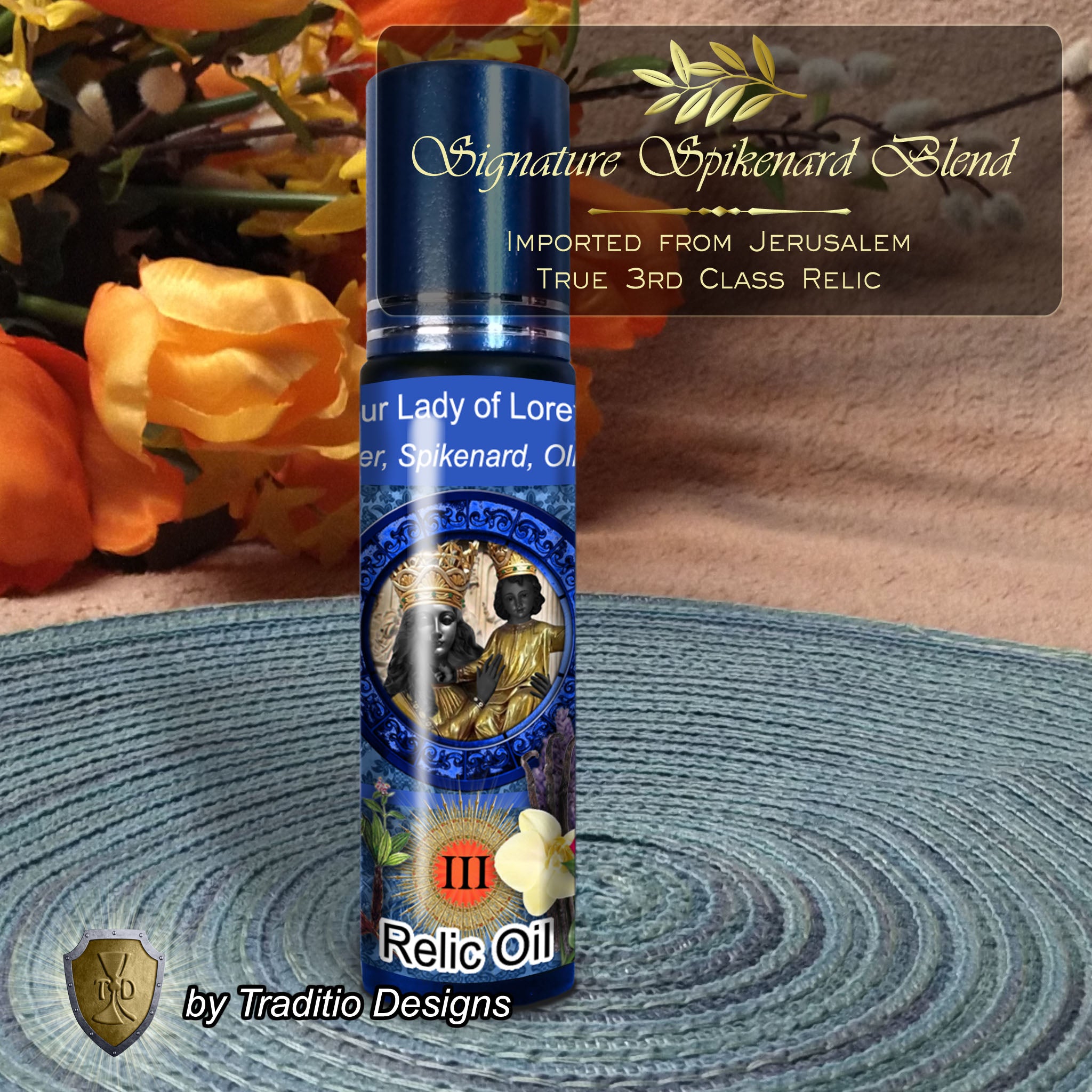 Our Lady of Loreto Relic Anointing Oil | Touched to 9 Blessed Mother Relics | Oil or Card Set