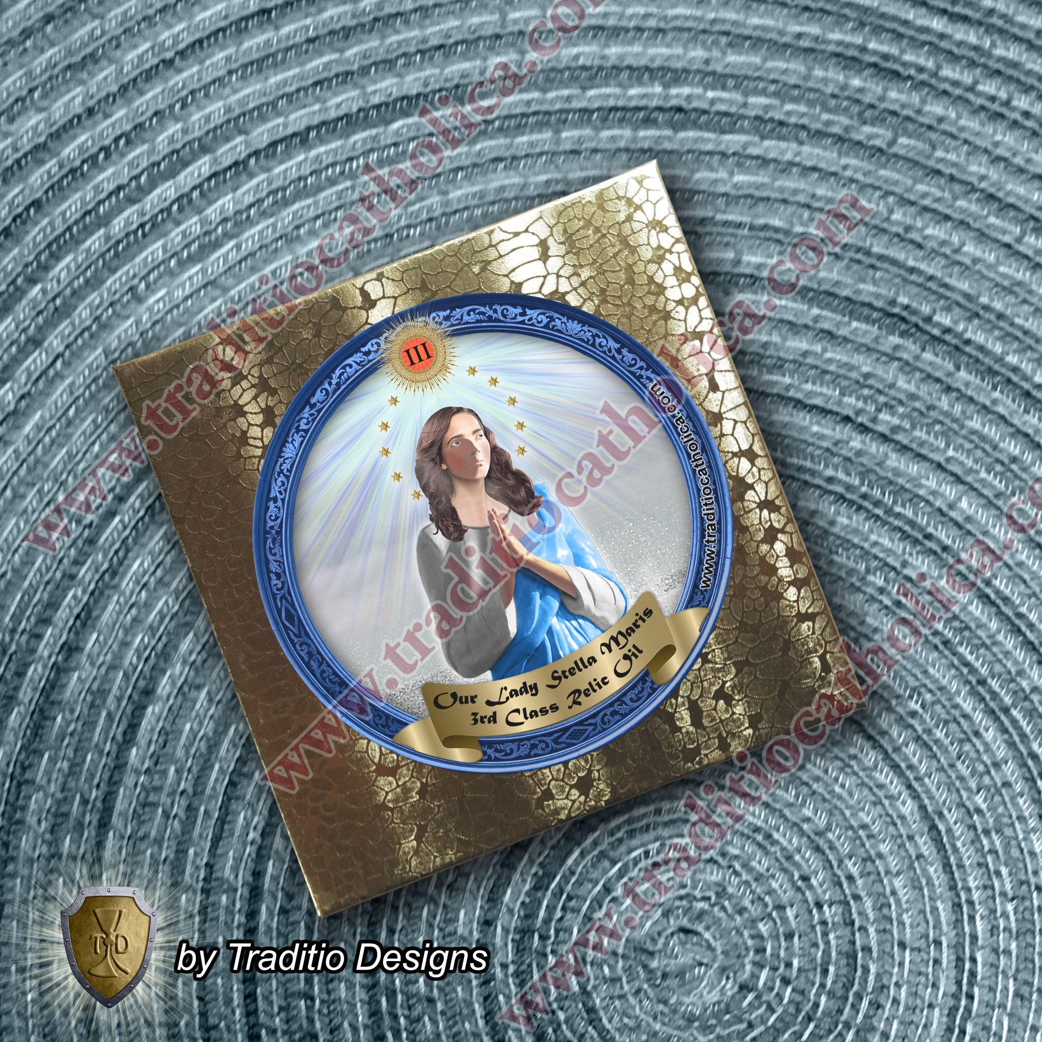 Stella Maris Relic Anointing Oil | Touched to 9 Blessed Mother Relics | Oil or Card Set