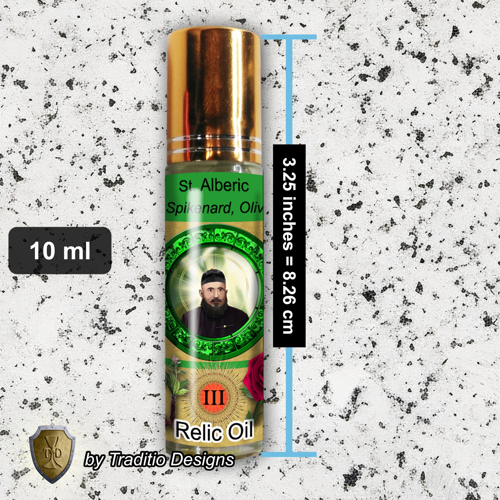St. Alberic Crescitelli Relic Anointing Oil | Protection & Physical Trauma | Oil or Card Set