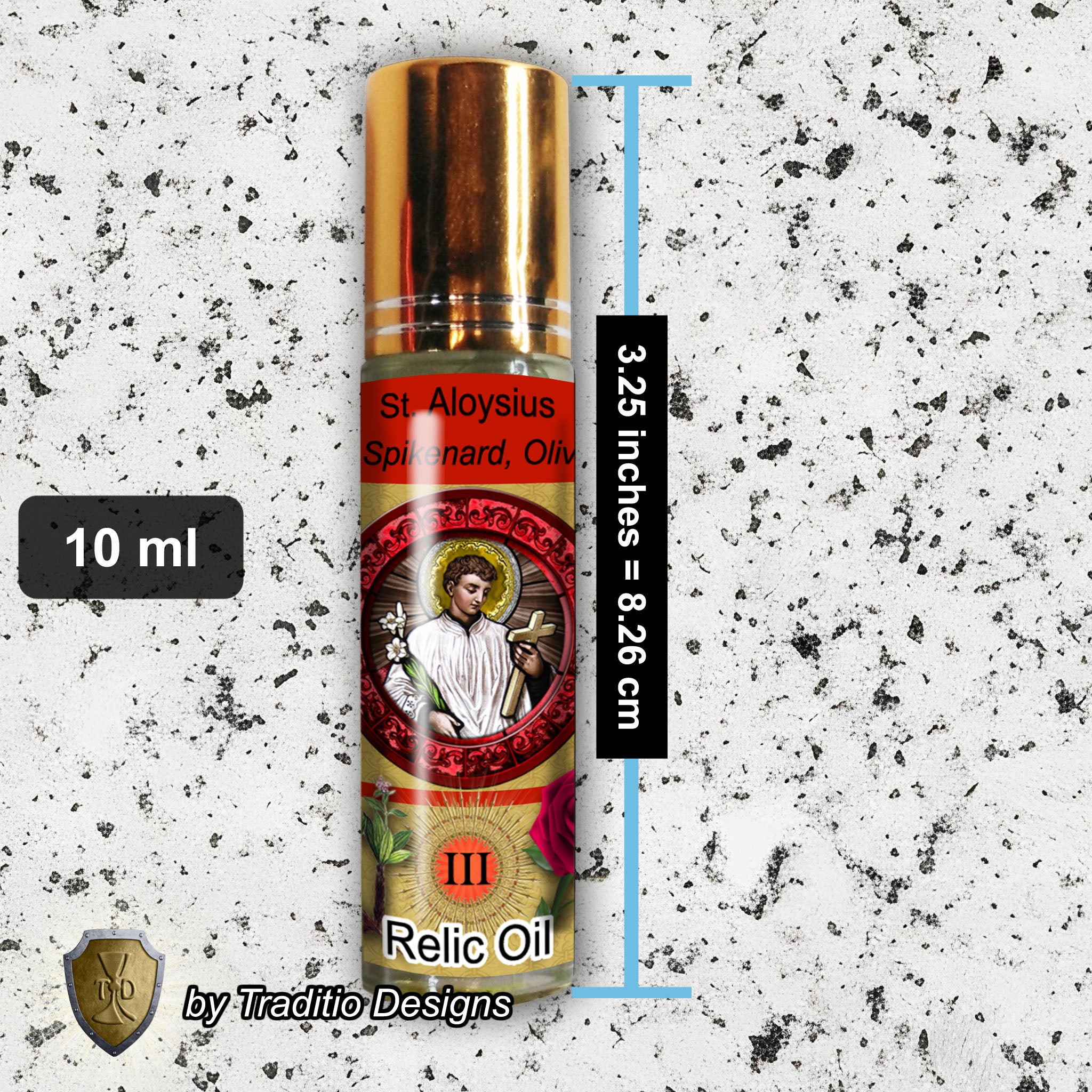 St. Aloysius Gonzaga Relic Anointing Oil | Pandemics & Eye Health | Oil or Card Set