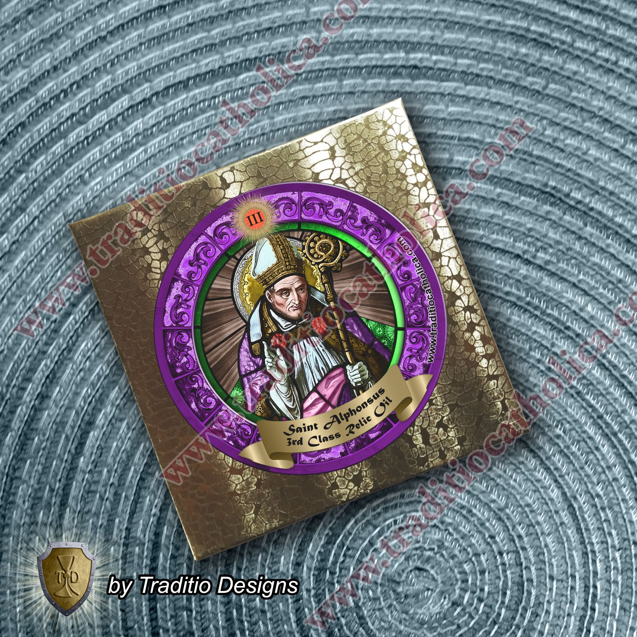 St. Alphonsus Liguori Relic Anointing Oil | Arthritis & Chronic Pain | Oil or Card Set