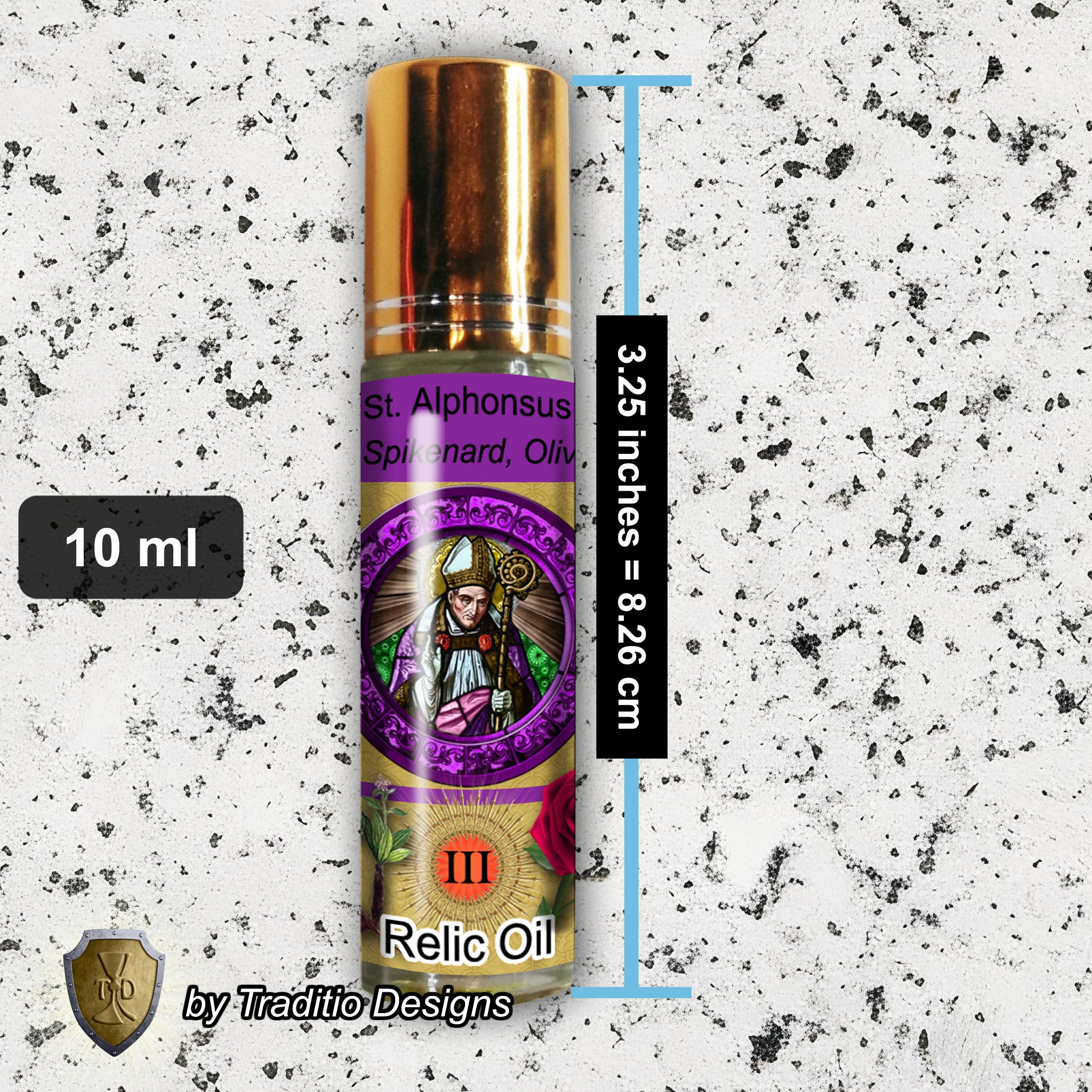 St. Alphonsus Liguori Relic Anointing Oil | Arthritis & Chronic Pain | Oil or Card Set