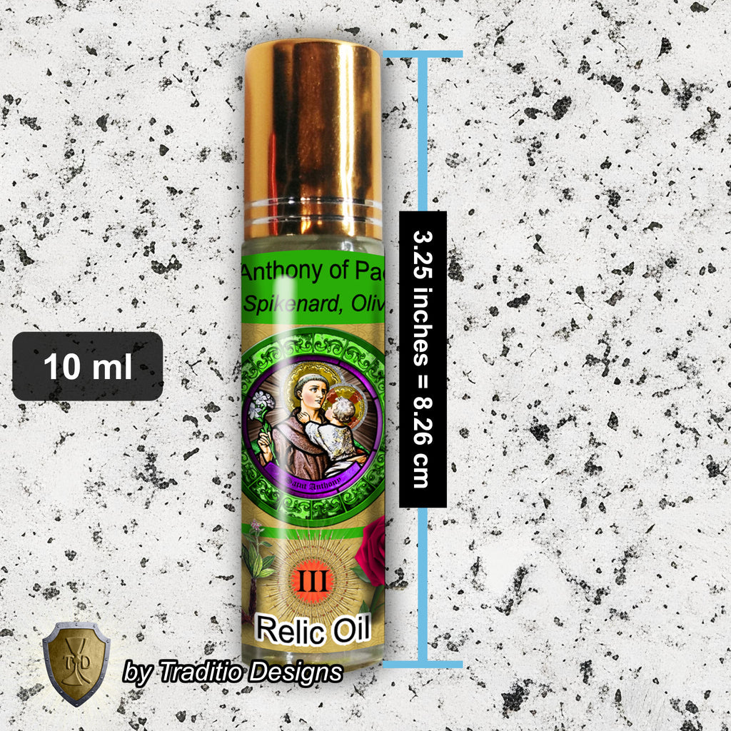 St. Anthony of Padua Relic Anointing Oil | Lost Items & Amputees | Oil or Card Set