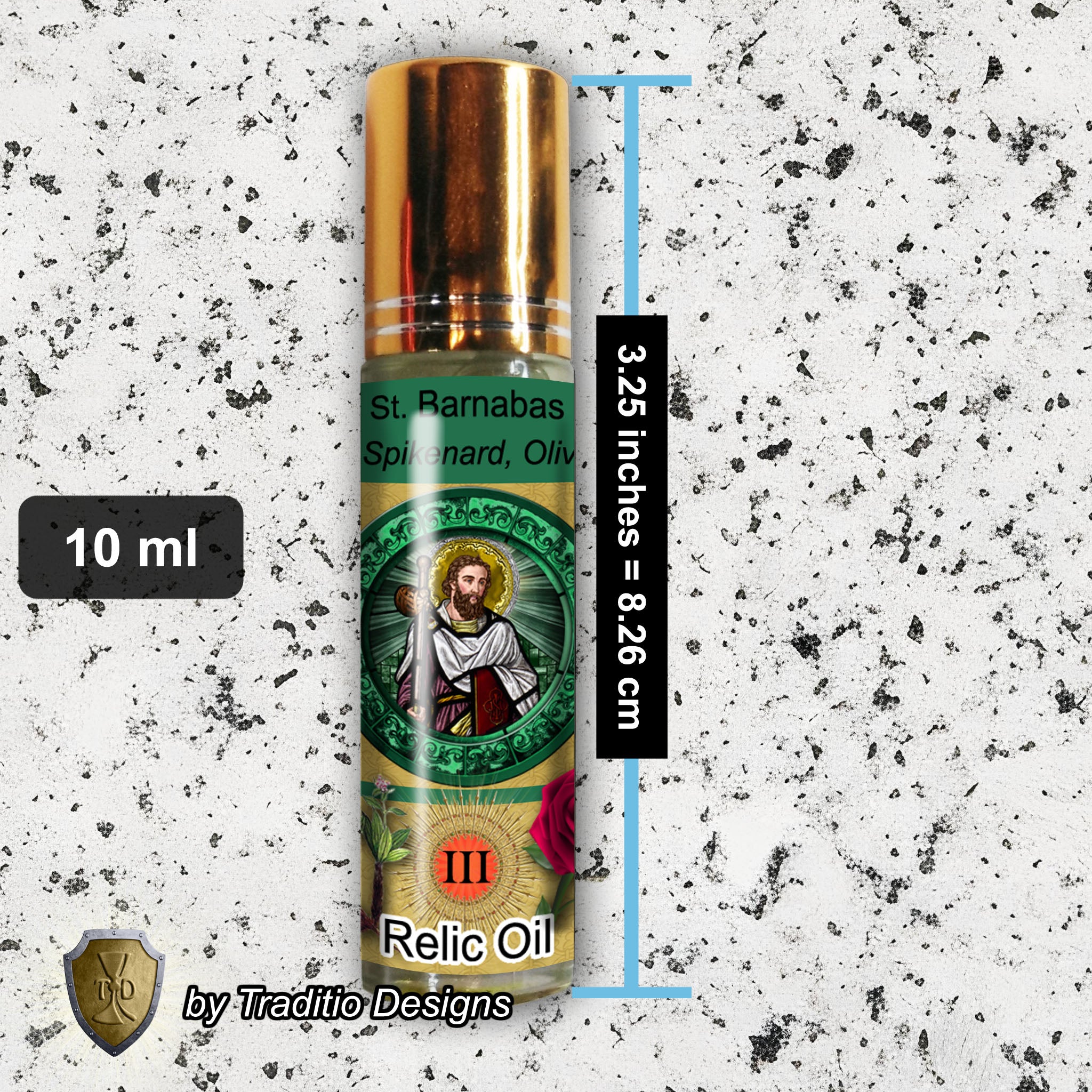 St. Barnabas the Apostle Relic Anointing Oil | Migraines & Peace | Oil or Card Set
