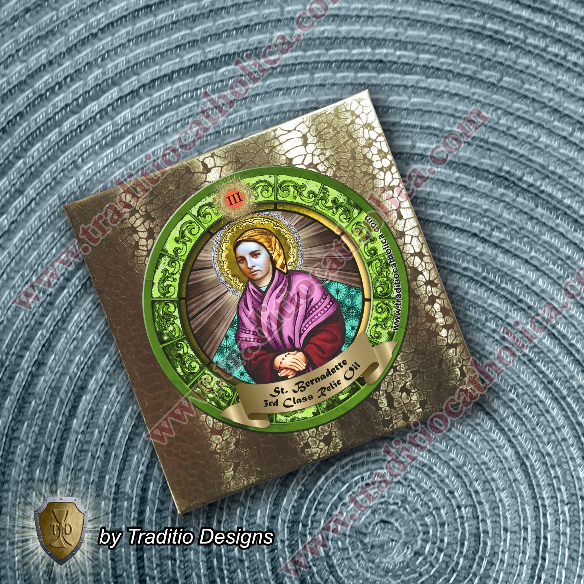 St. Bernadette Soubirous Relic Anointing Oil | Bodily Illness & Asthma | Oil or Card Set