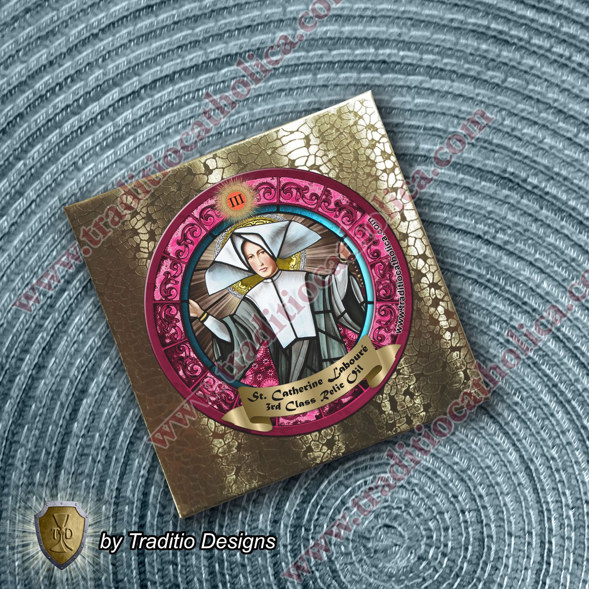 St. Catherine Labouré Relic Anointing Oil | Miraculous Protection & Eye Health | Oil or Card Set