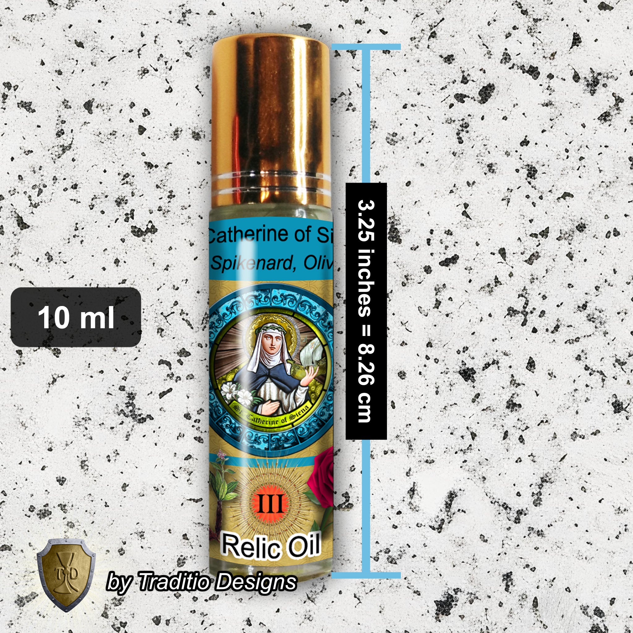 St. Catherine of Siena Relic Anointing Oil | Miscarriage & Protection from Fire | Oil or Card Set
