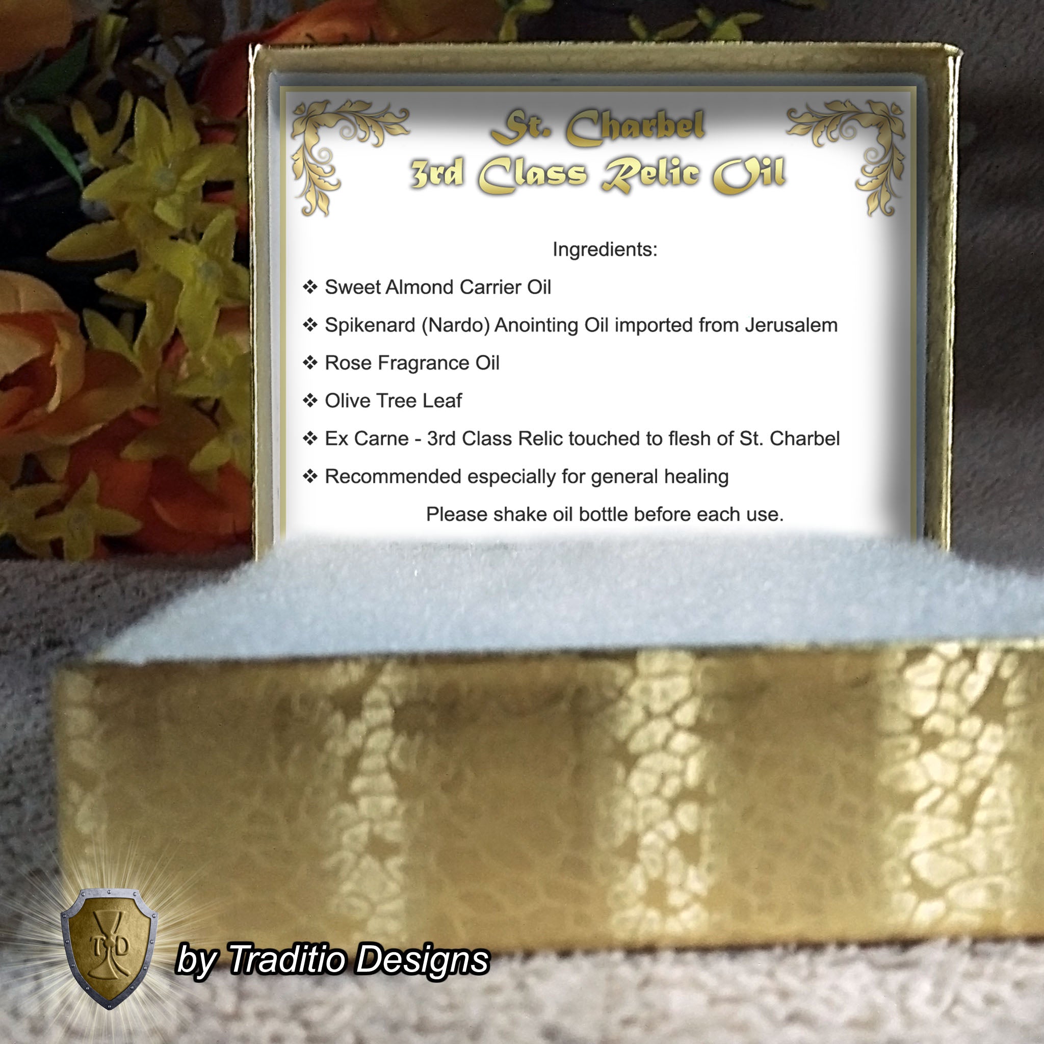 St. Charbel Relic Anointing Oil | Healing & Miracles | Oil or Card Set