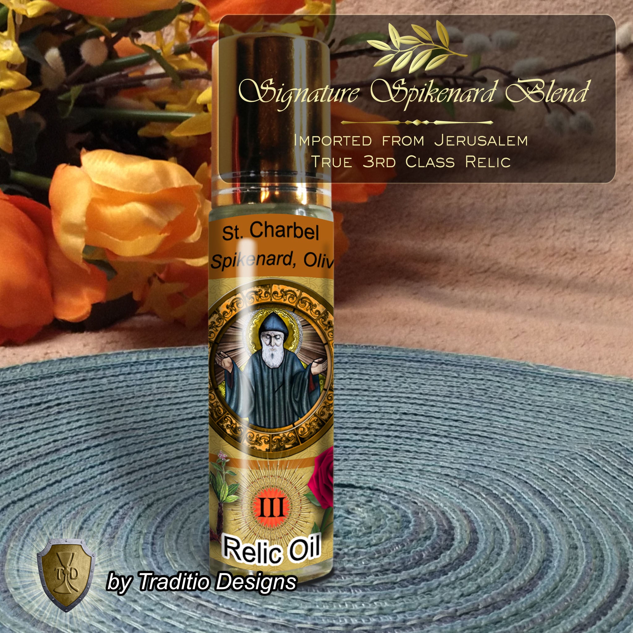 St. Charbel Relic Anointing Oil | Healing & Miracles | Oil or Card Set