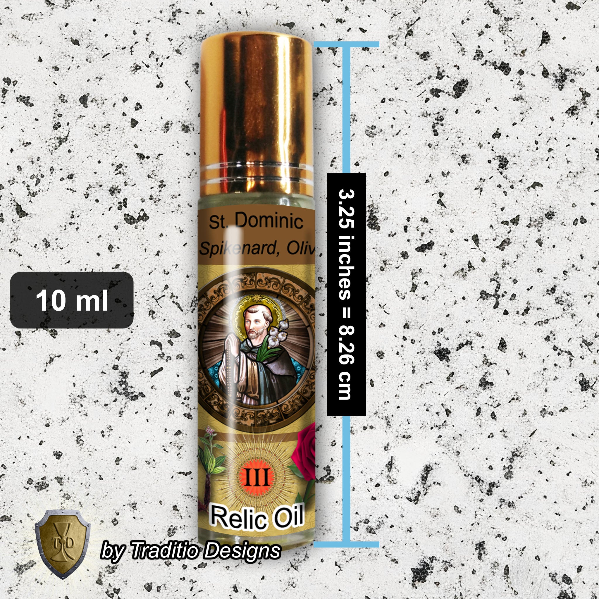 St. Dominic de Guzman Relic Anointing Oil | Truth & Protection of the Falsely Accused | Oil or Card Set