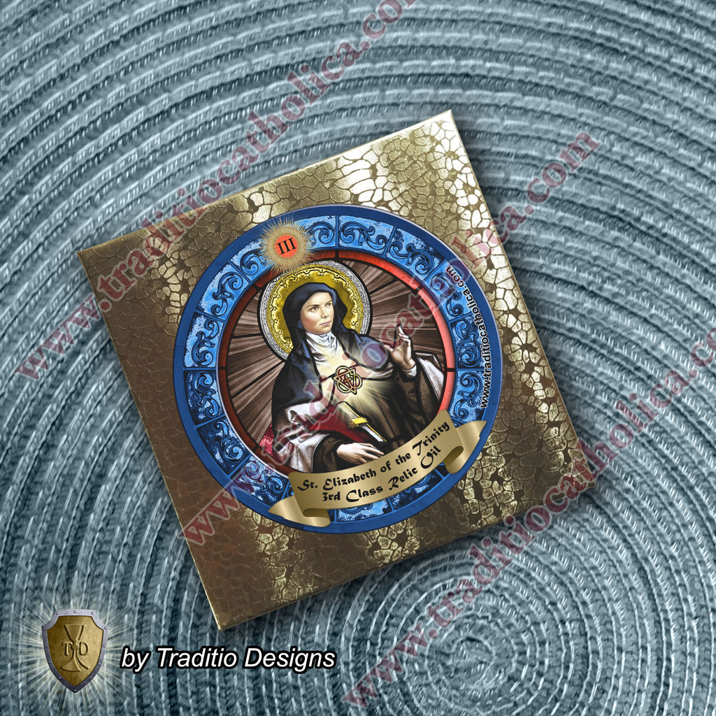 St. Elizabeth of the Trinity Relic Anointing Oil | Addison’s Disease & Chronic Sickness | Oil or Card Set
