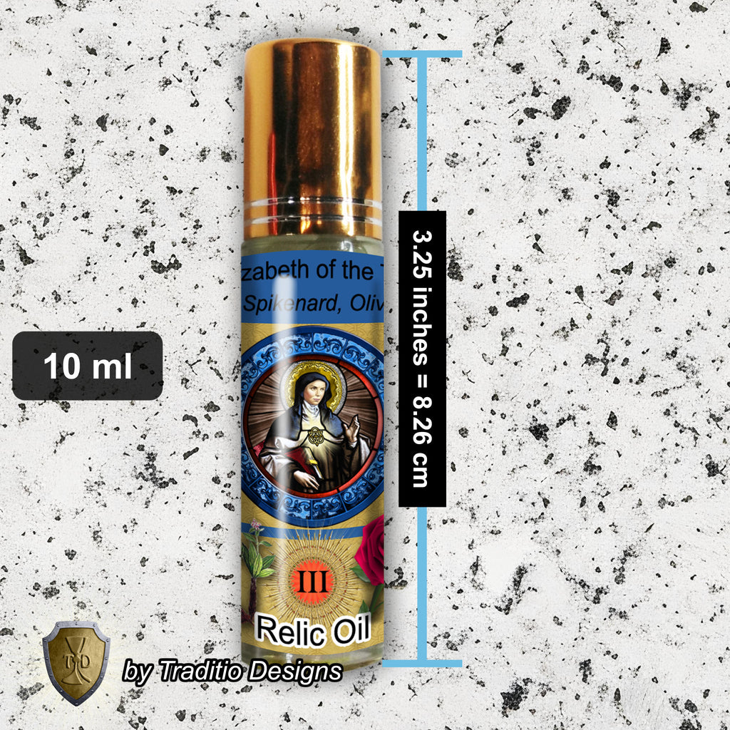 St. Elizabeth of the Trinity Relic Anointing Oil | Addison’s Disease & Chronic Sickness | Oil or Card Set