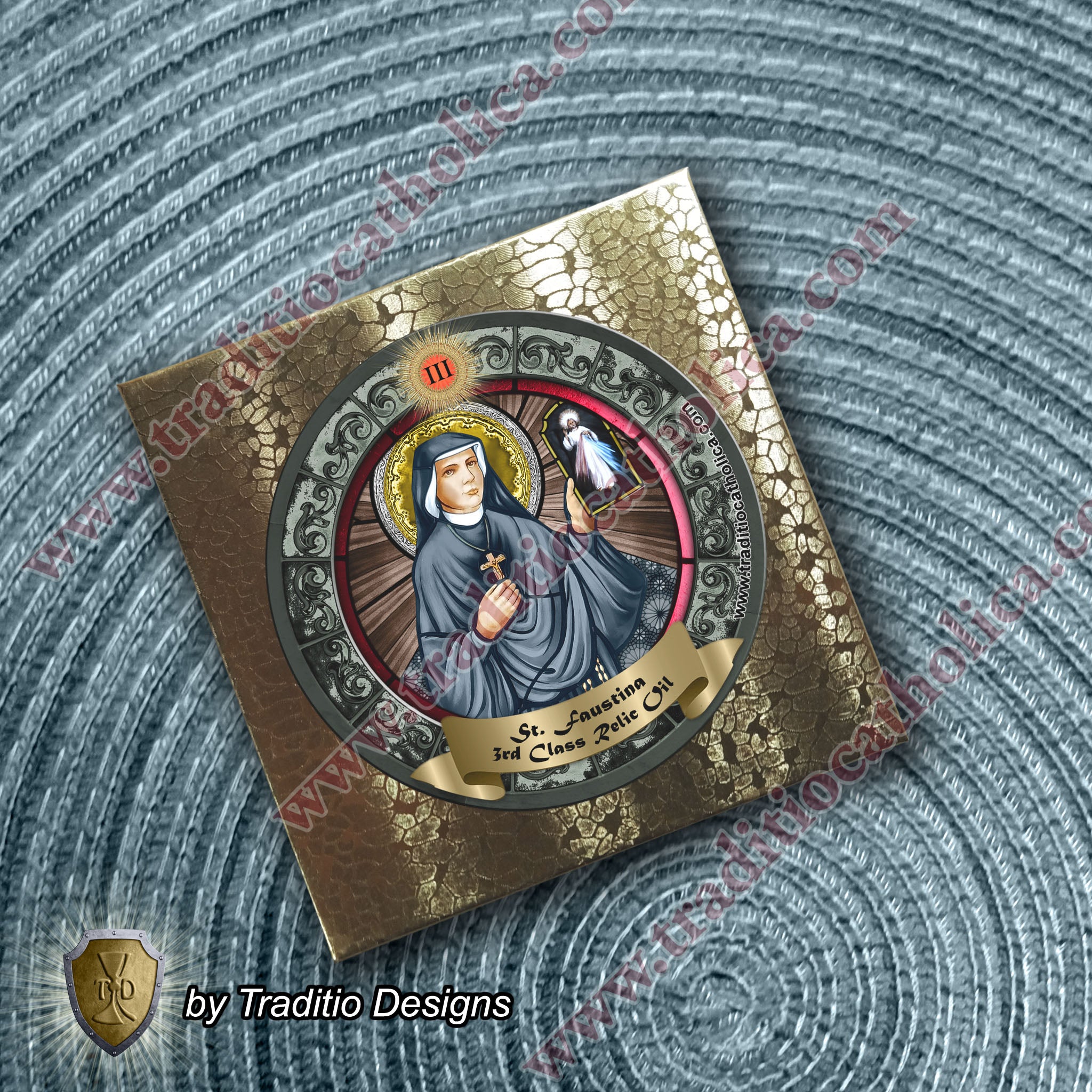 St. Faustina Kowalska Relic Anointing Oil | Divine Mercy & Respiratory Healing | Oil or Card Set