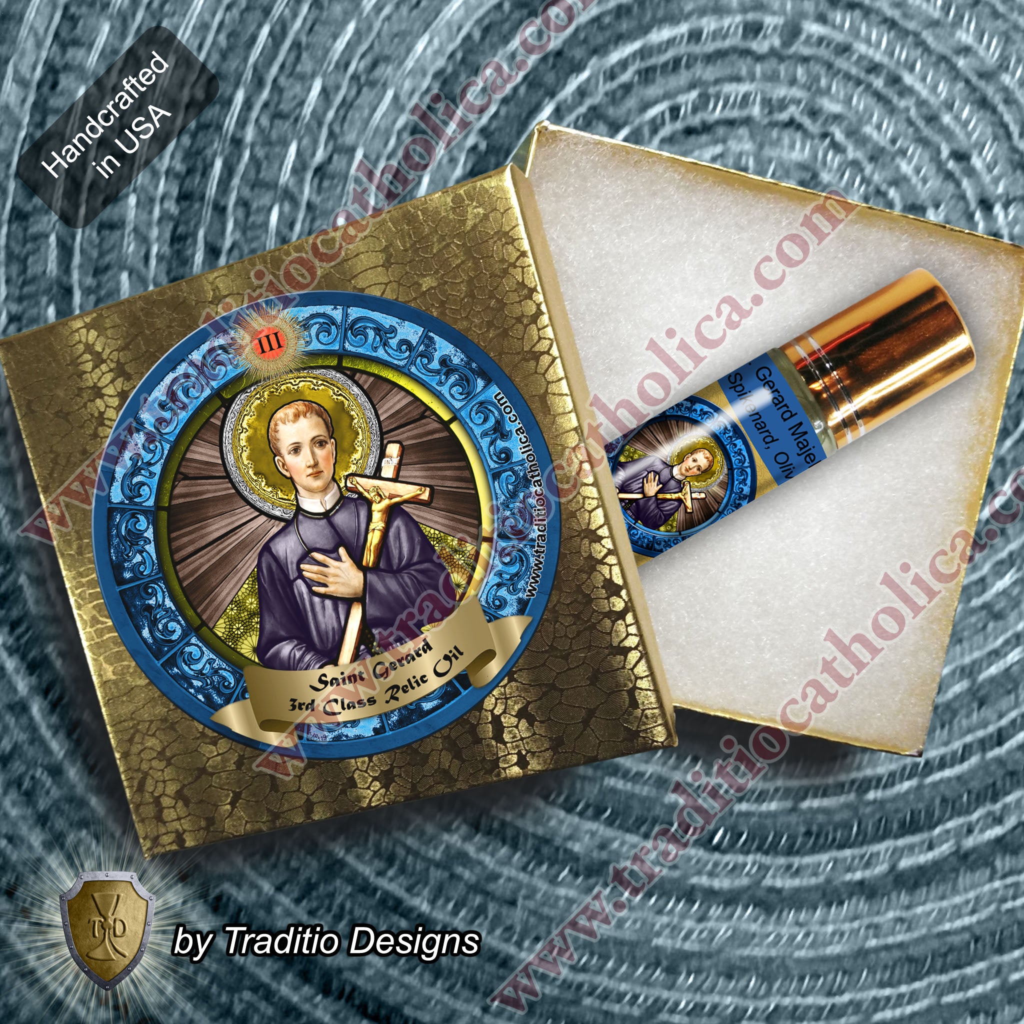 St. Gerard Majella Relic Anointing Oil | Safe Childbirth & Motherhood | Oil or Card Set