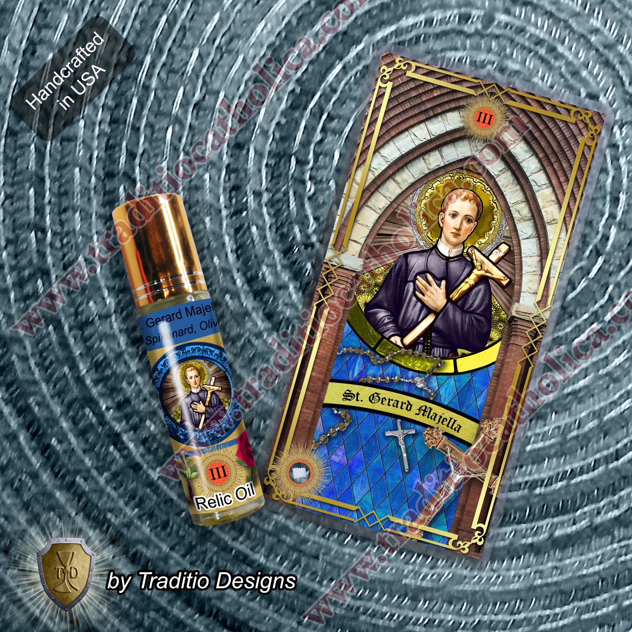 St. Gerard Majella Relic Anointing Oil | Safe Childbirth & Motherhood | Oil or Card Set