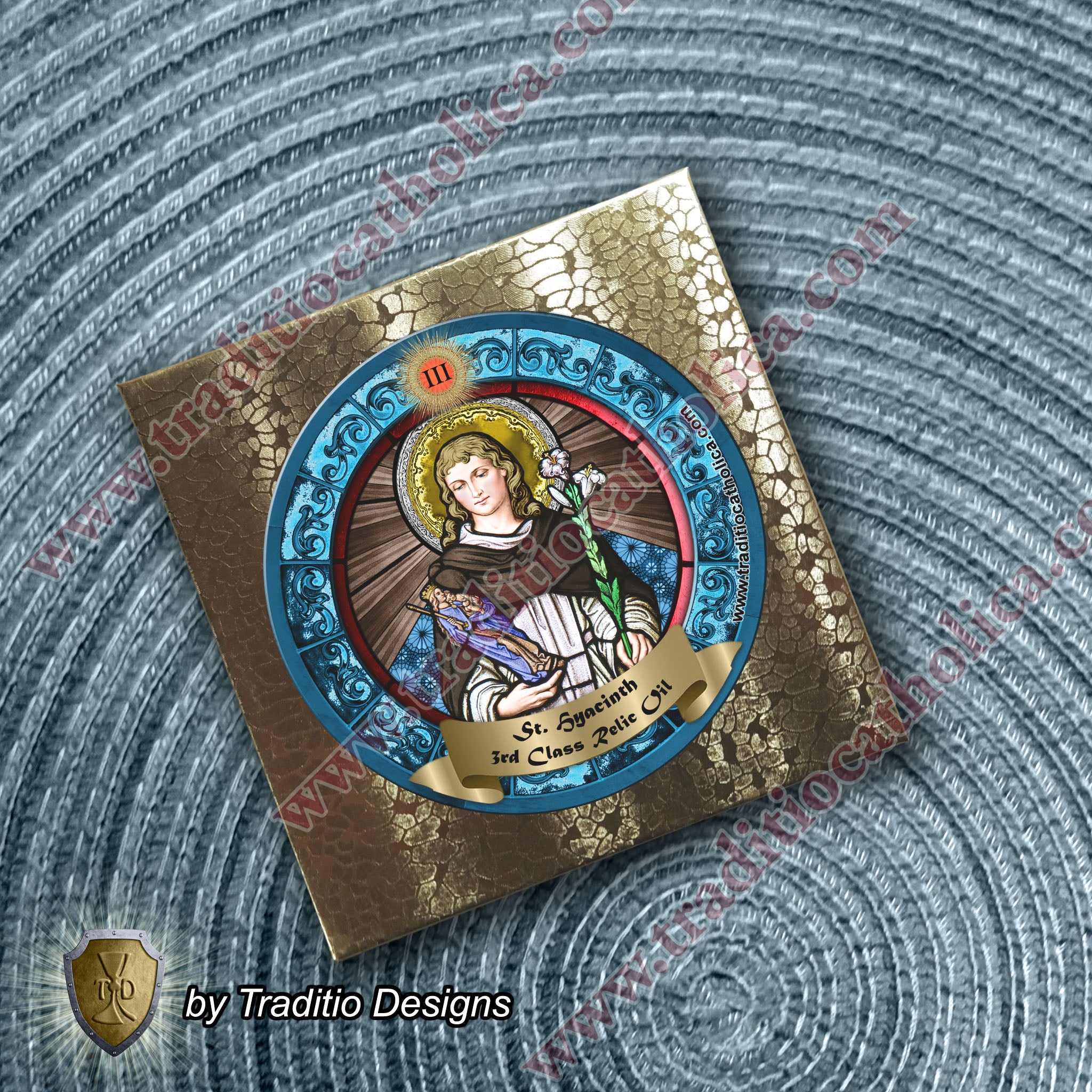 St. Hyacinth of Poland Relic Anointing Oil | Protection from Drowning & Water Safety | Oil or Card Set
