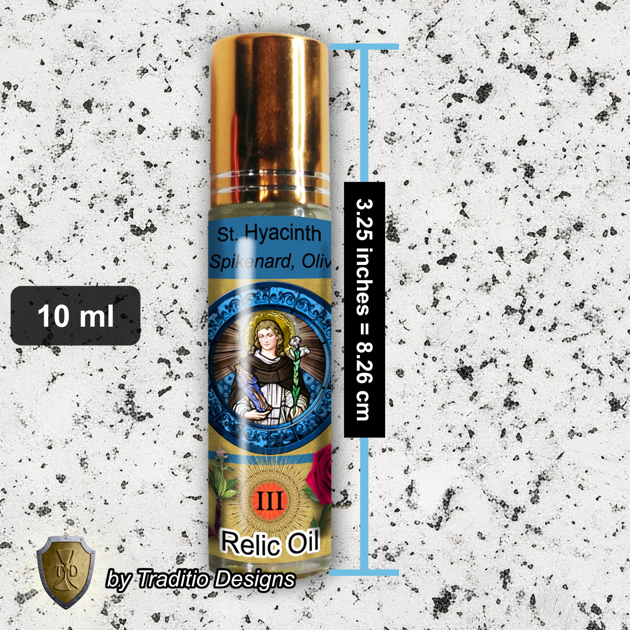 St. Hyacinth of Poland Relic Anointing Oil | Protection from Drowning & Water Safety | Oil or Card Set
