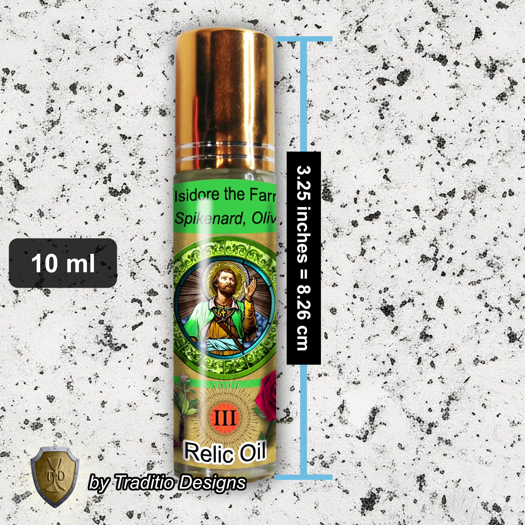 St. Isidore the Farmer Relic Anointing Oil | Hand & Foot Health, Dental Pain & Fevers | Oil or Card Set