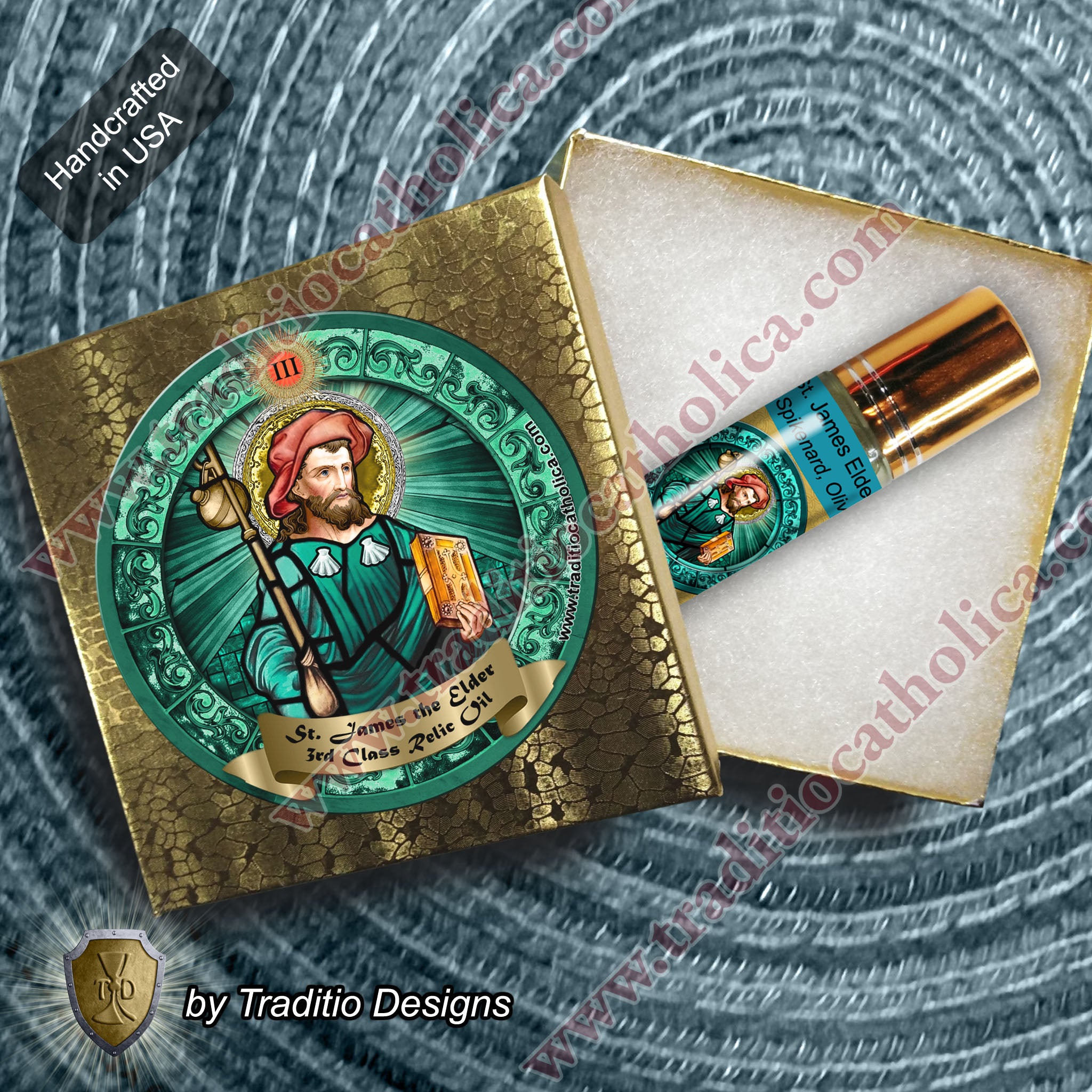 St. James the Elder the Apostle Relic Anointing Oil | Arthritis, Rheumatism & Joint Health | Oil or Card Set