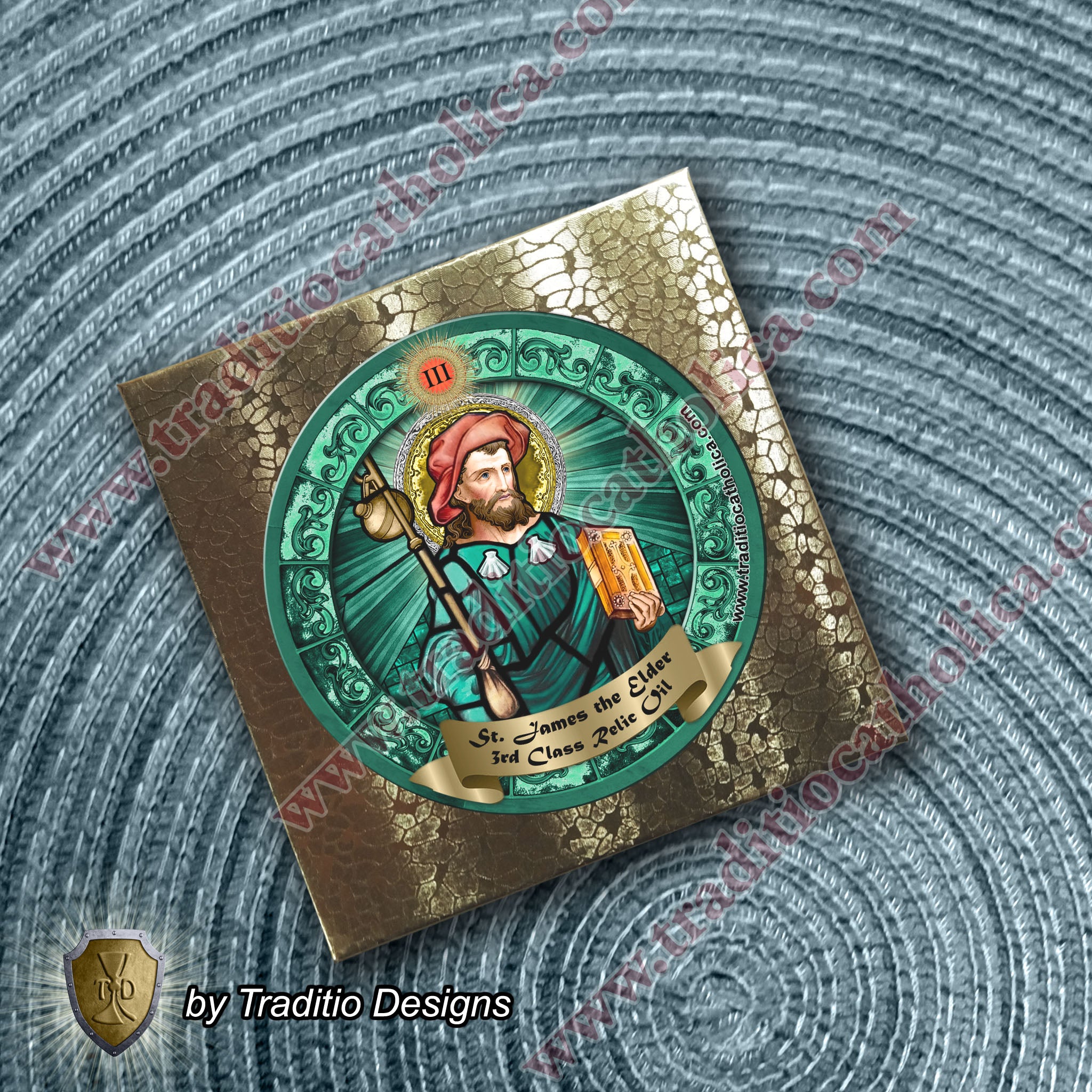 St. James the Elder the Apostle Relic Anointing Oil | Arthritis, Rheumatism & Joint Health | Oil or Card Set
