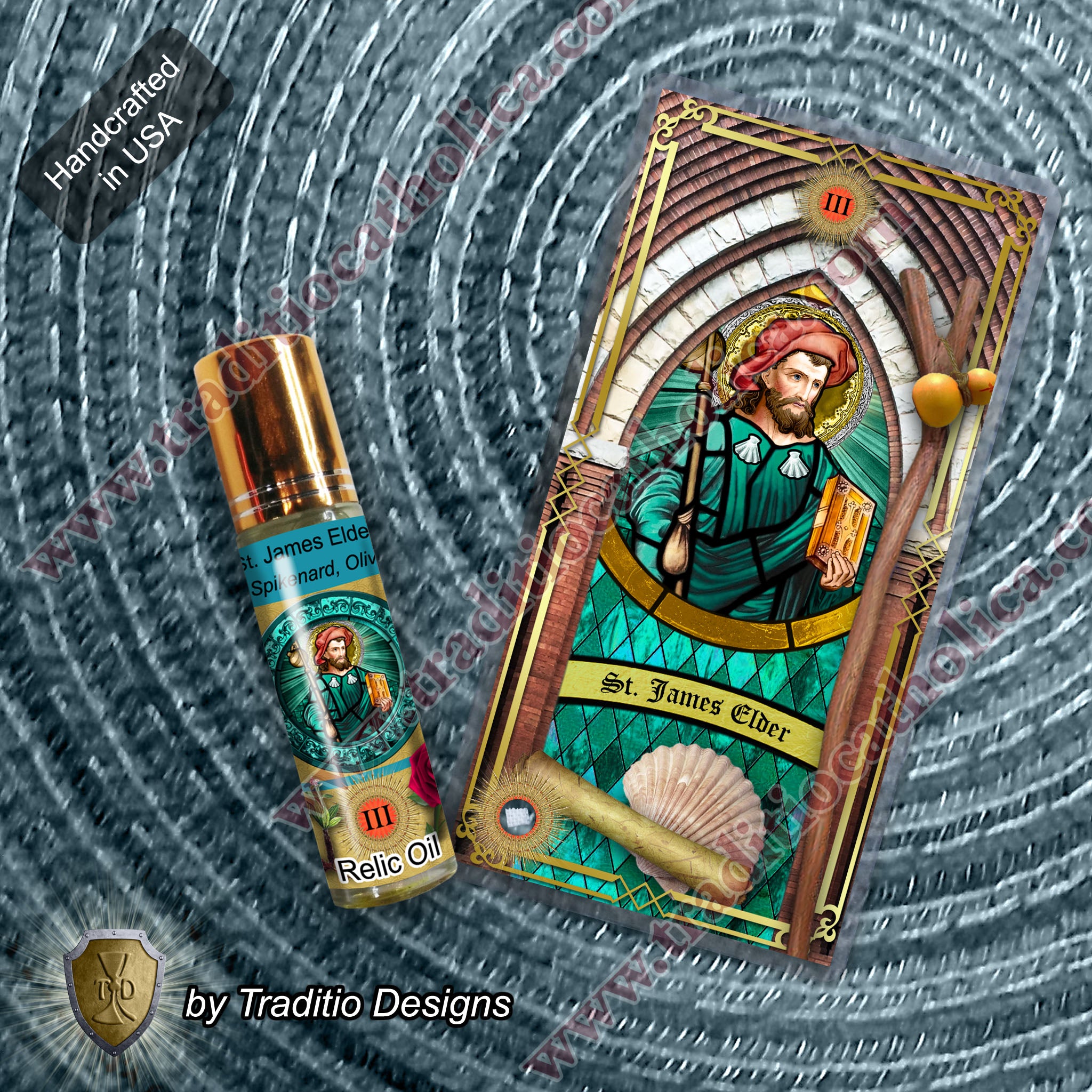 St. James the Elder the Apostle Relic Anointing Oil | Arthritis, Rheumatism & Joint Health | Oil or Card Set