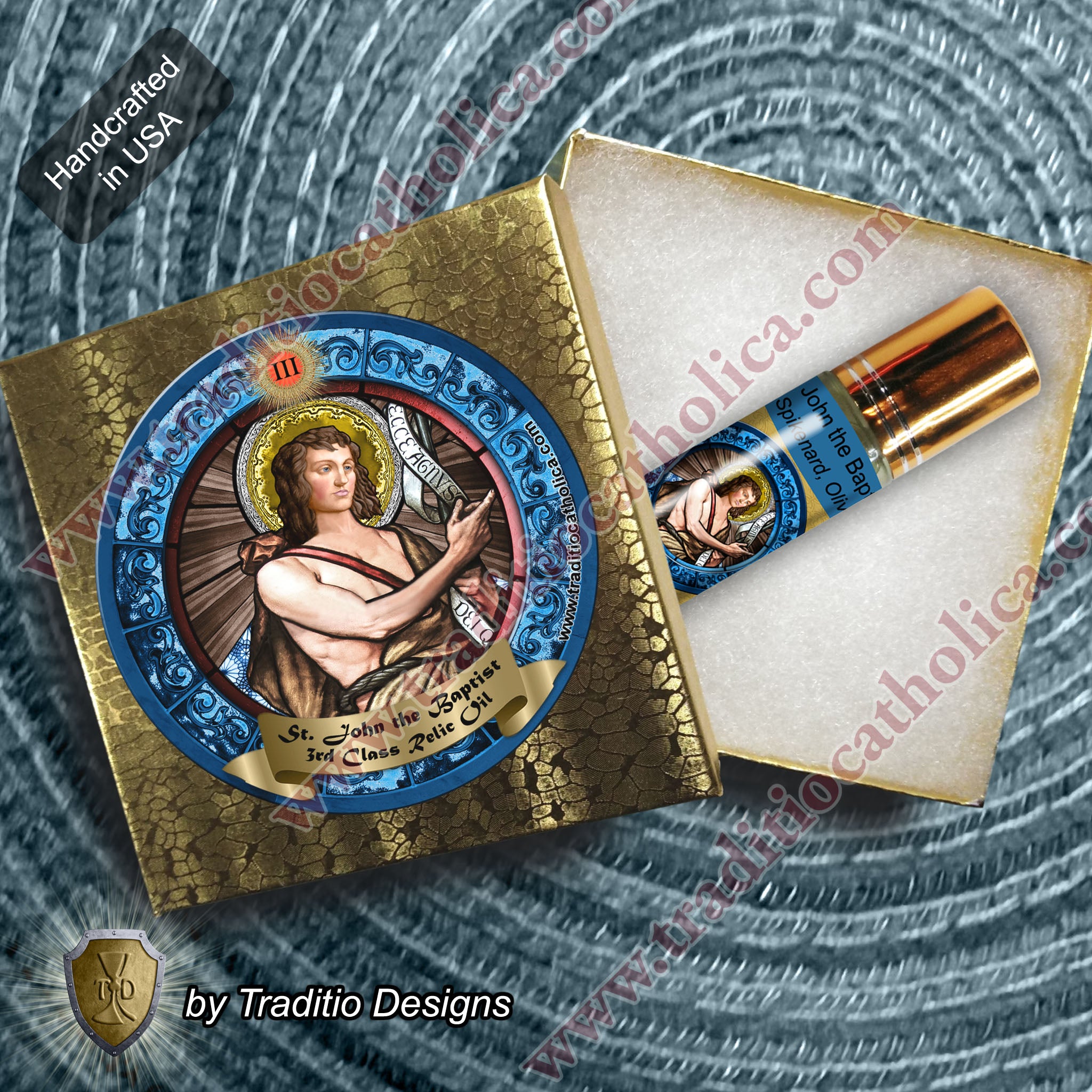 St. John the Baptist Relic Anointing Oil | Epilepsy, Convulsions & Headaches | Oil or Card Set