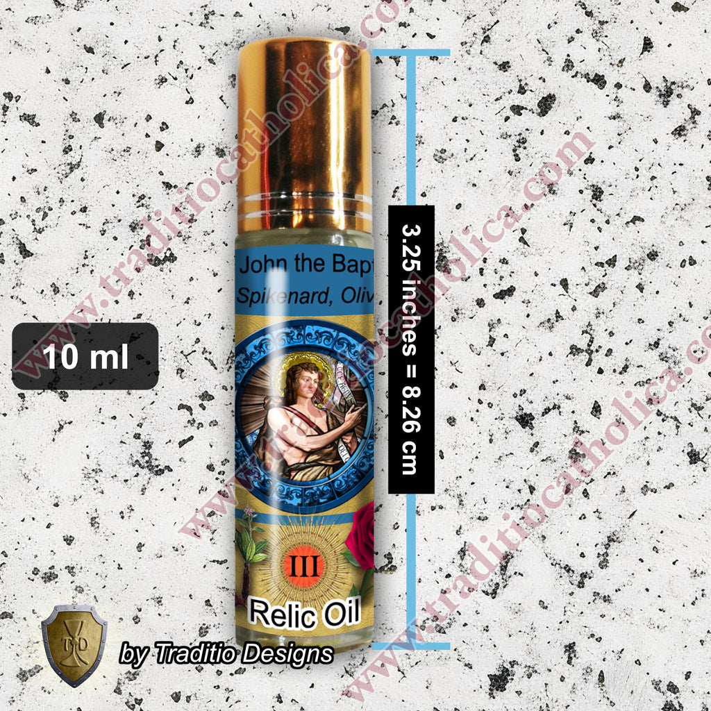 St. John the Baptist Relic Anointing Oil | Epilepsy, Convulsions & Headaches | Oil or Card Set